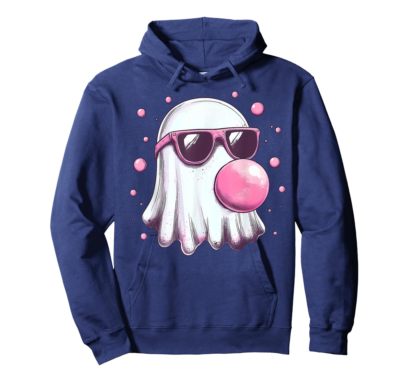 Cute Pink Ghost Bubble Gum Halloween Costume Women Kids T-Shirt