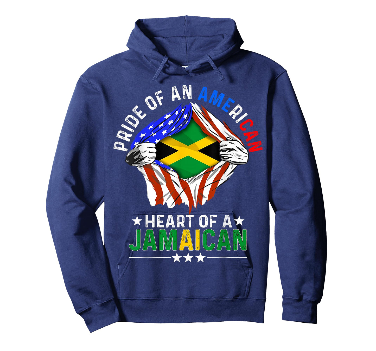Jamaican American America Pride Foreign Jamaica Flag T-Shirt