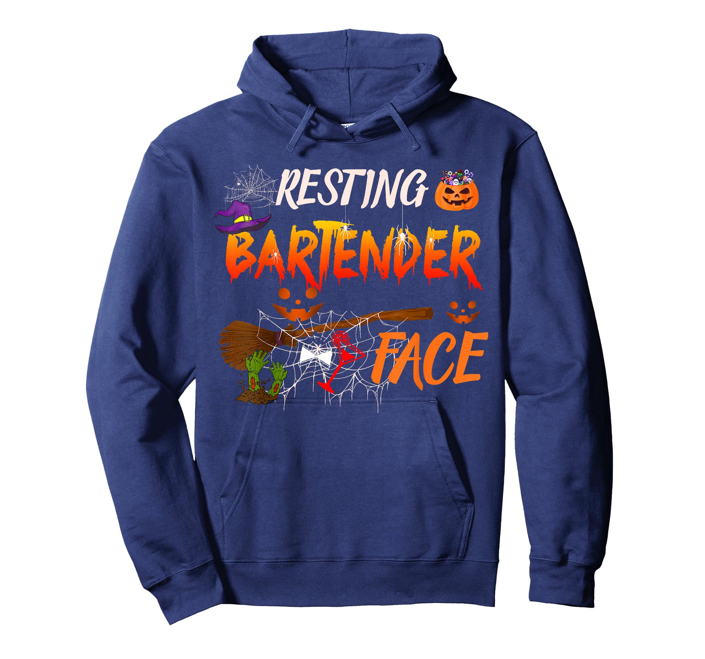 Resting Bartender Face Halloween Bartender Costume Witch T-Shirt