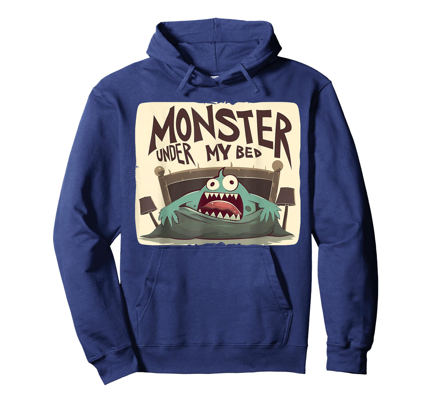 Funny scared Monster under Bed in Children's Room Costume T-Shirt