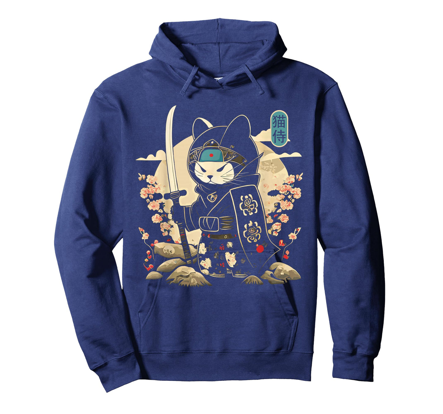 Japanese Samurai Cat Tattoo Kawaii Ninja Cat T-Shirt