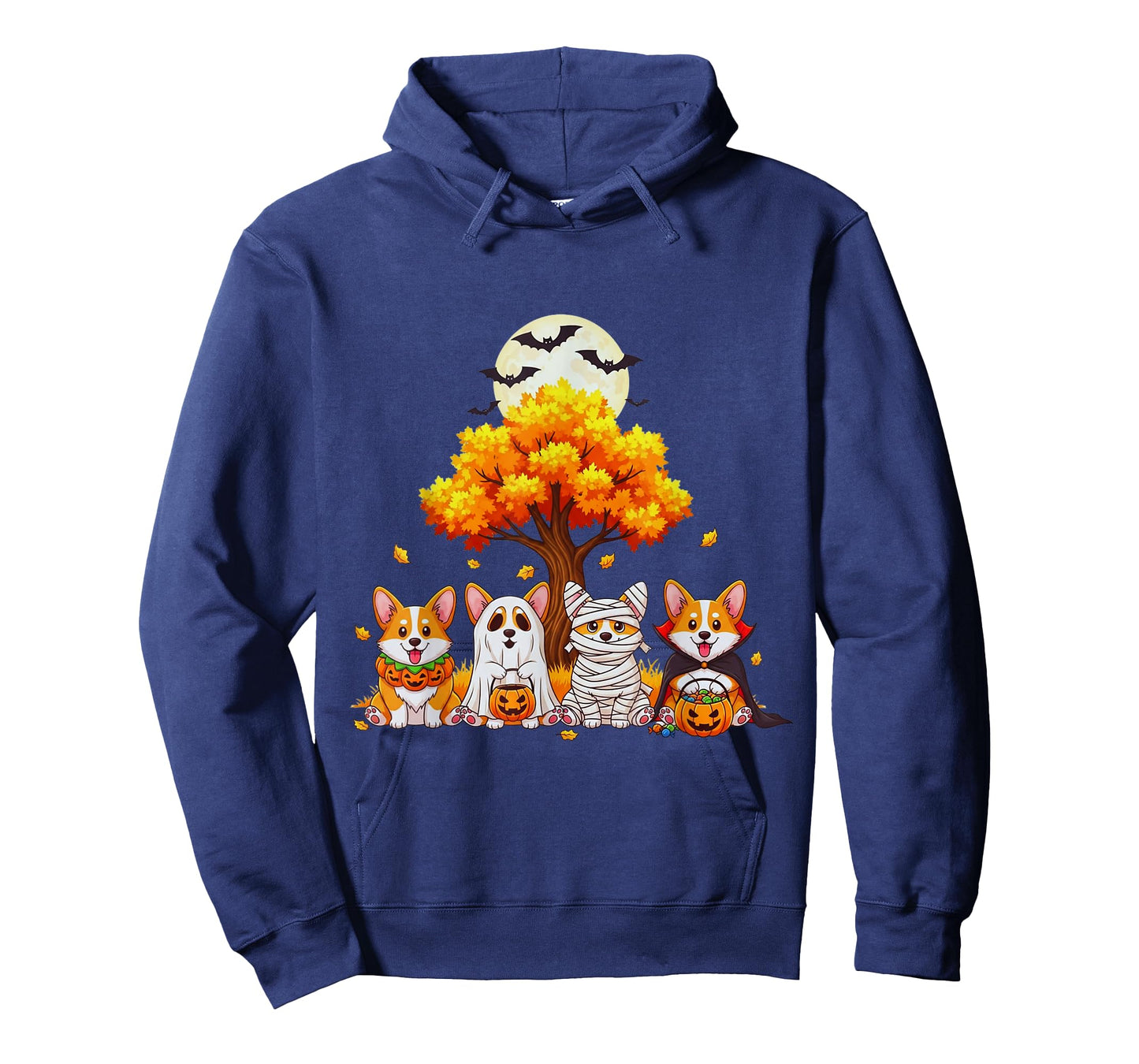 Halloween Corgi Dogs Ghost Mummy Vampire Pumpkin Fall Season T-Shirt