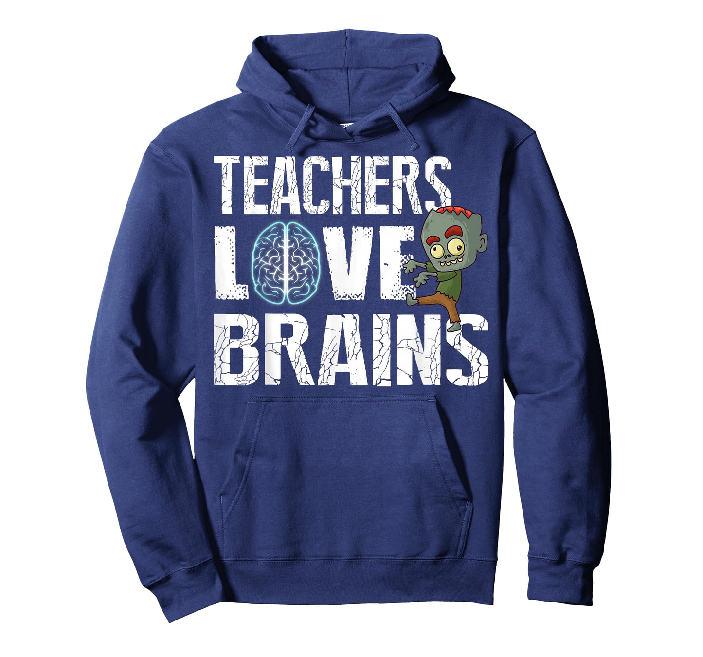 Teachers Love Brains Zombie Halloween Funny Hilarious T-Shirt