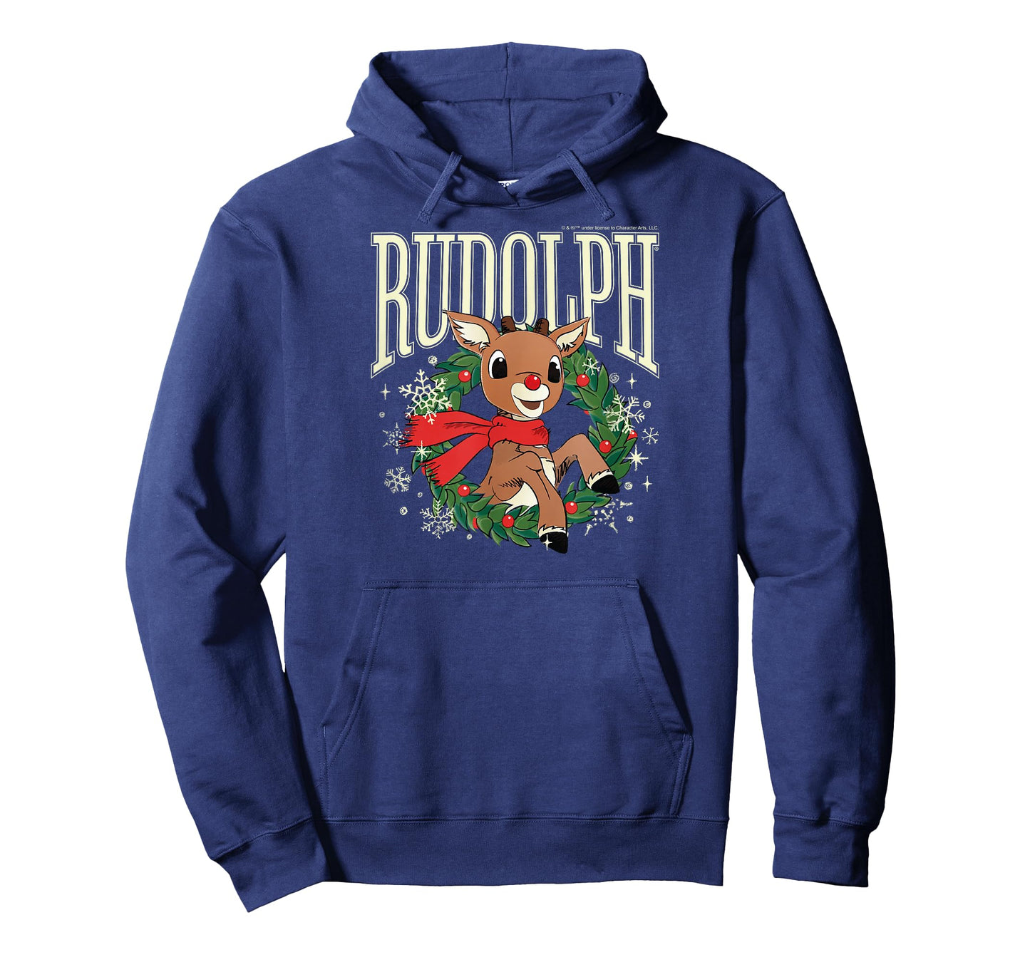 Rudolph The Red Nosed Reindeer - Christmas Wreath T-Shirt
