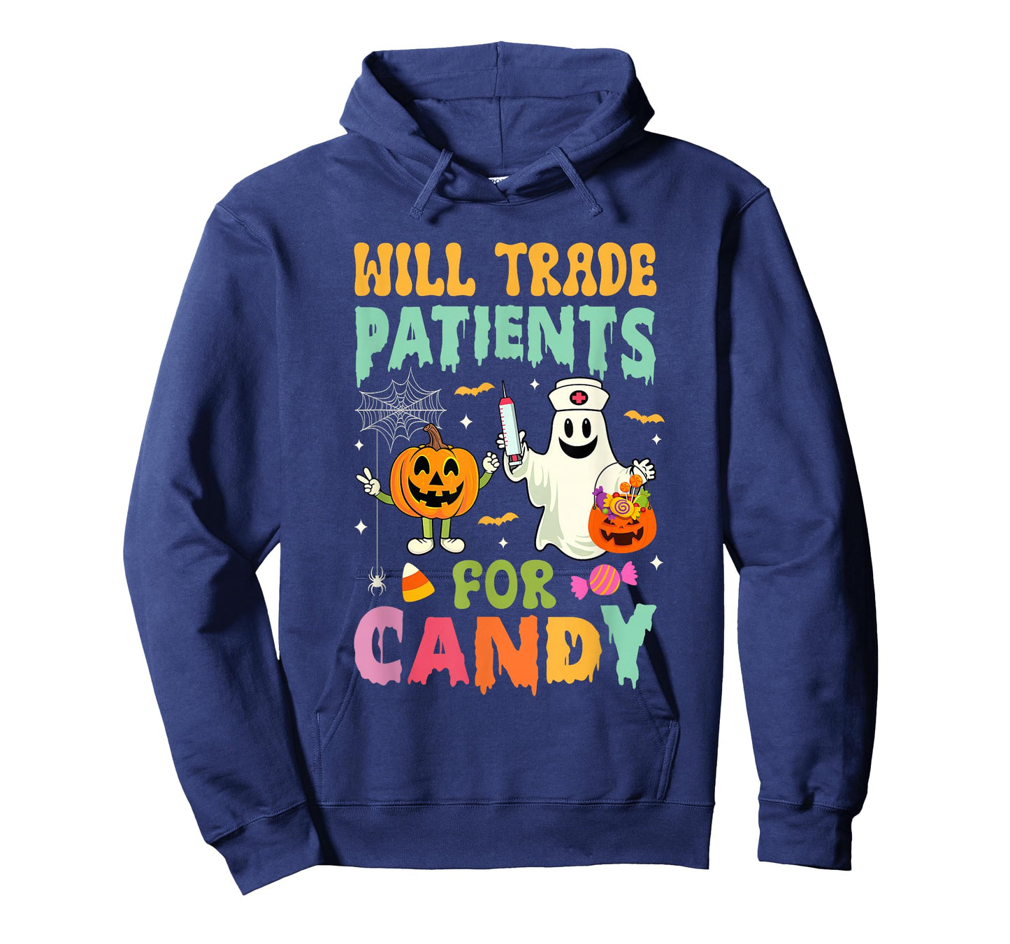 Will Trade Patients For Candy Funny Nurse Halloween Costume T-Shirt