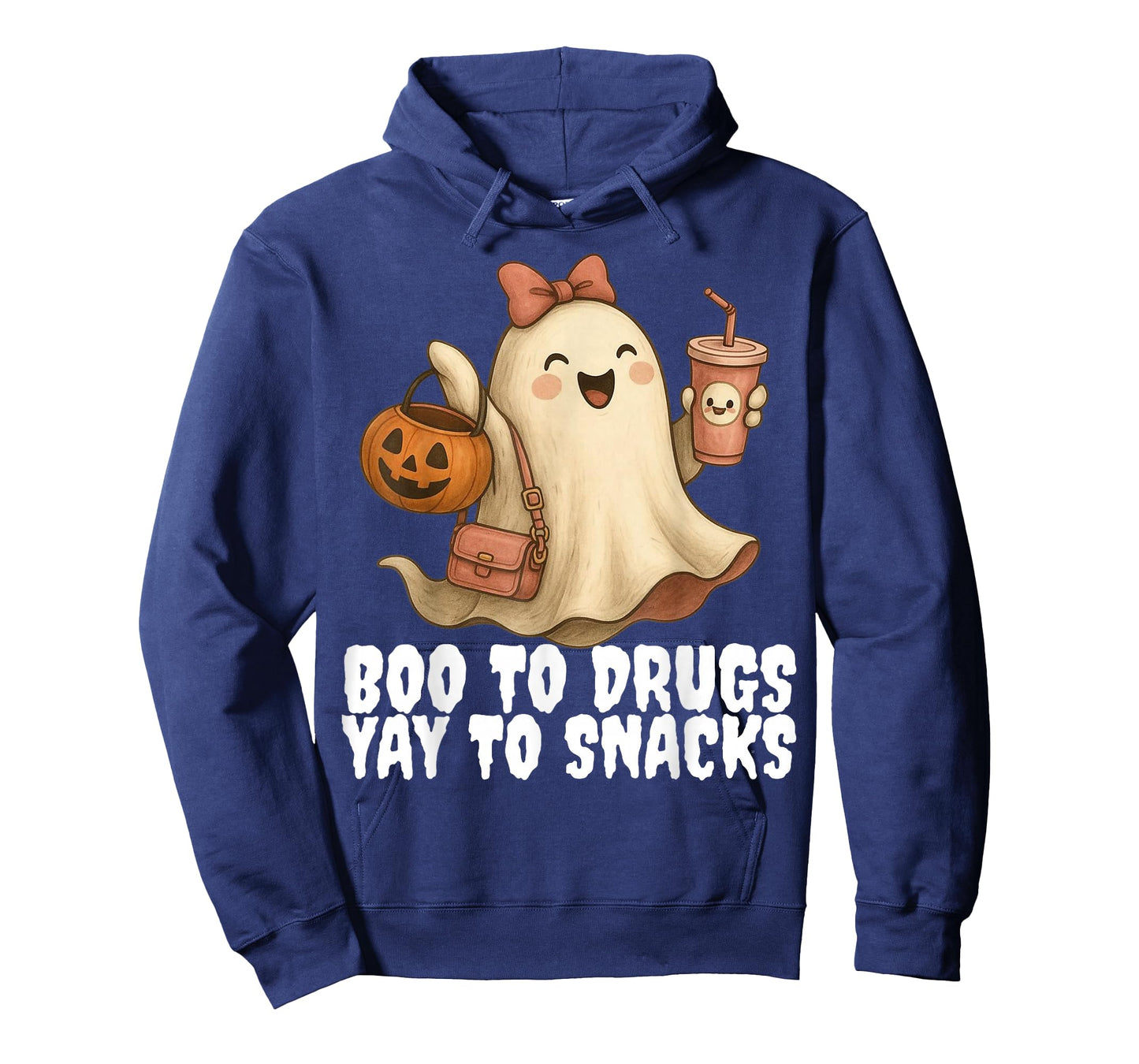 Drugs Ghost Drug Free Halloween Red Ribbon Week Teacher T-Shirt