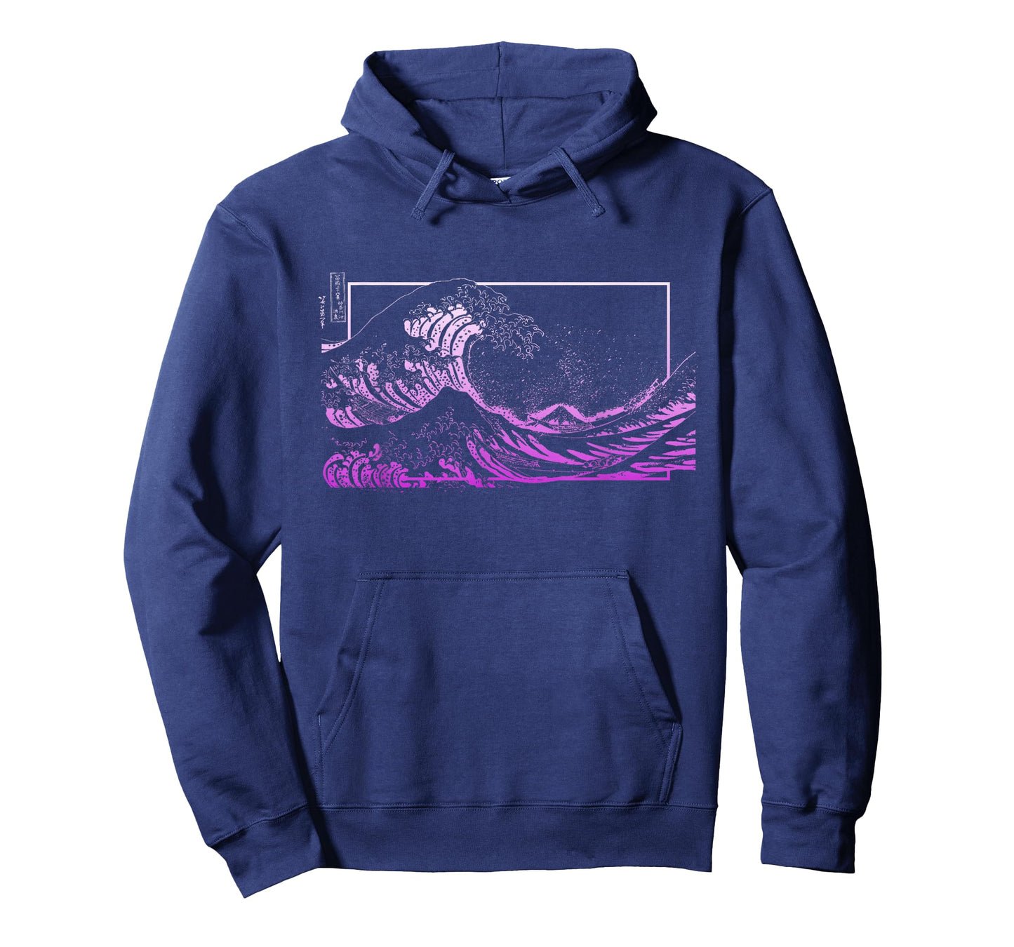 Purple Great Wave Off Kanagawa Purple Color Graphic T-Shirt