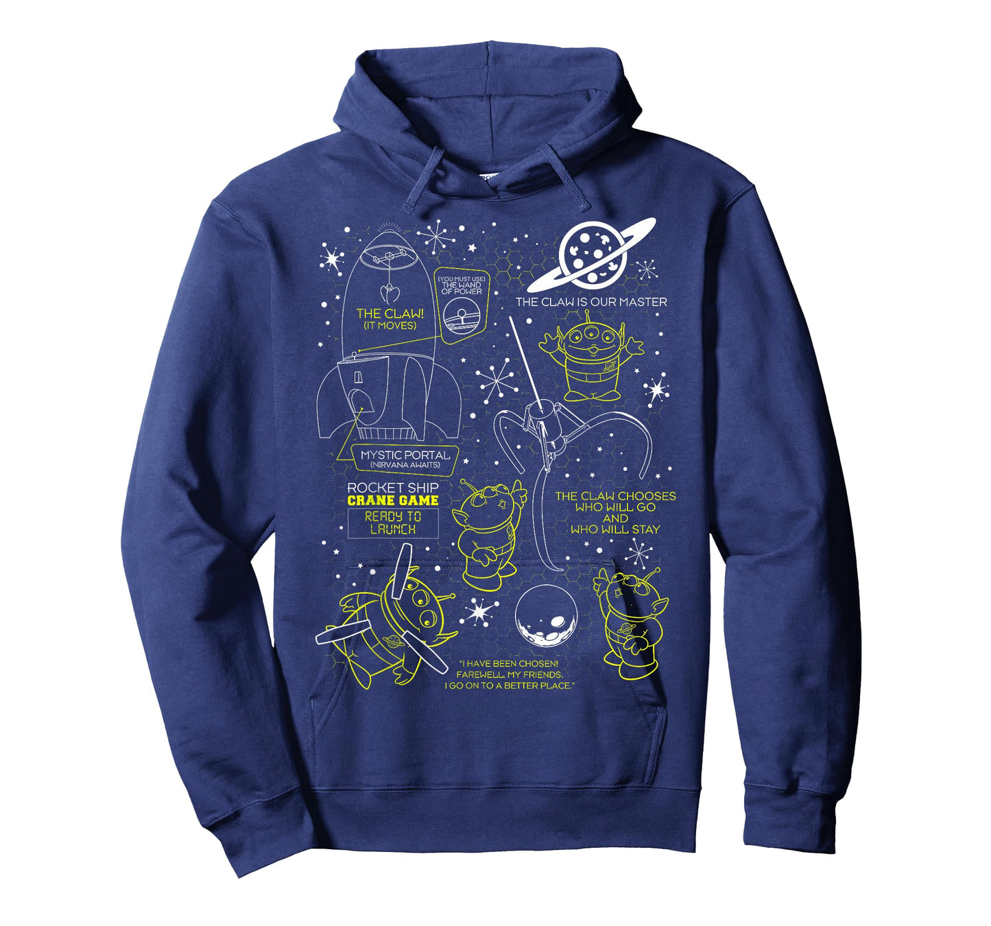 Disney Pixar Toy Story Pizza Planet Alien Rocket Ship Game T-Shirt