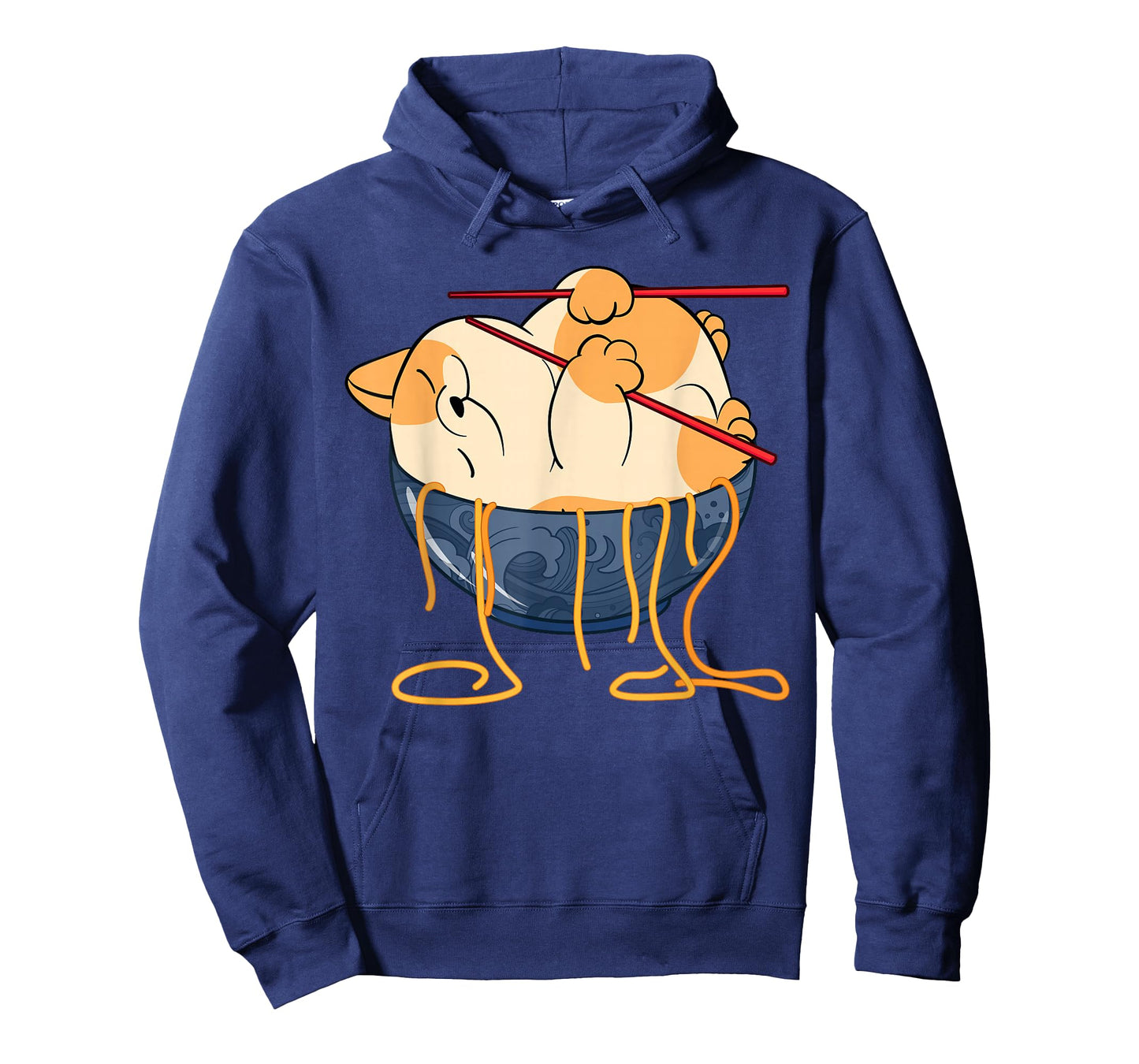 Cute Anime Merch Cat Design Japanese Ramen Noodle Clothes- T-Shirt