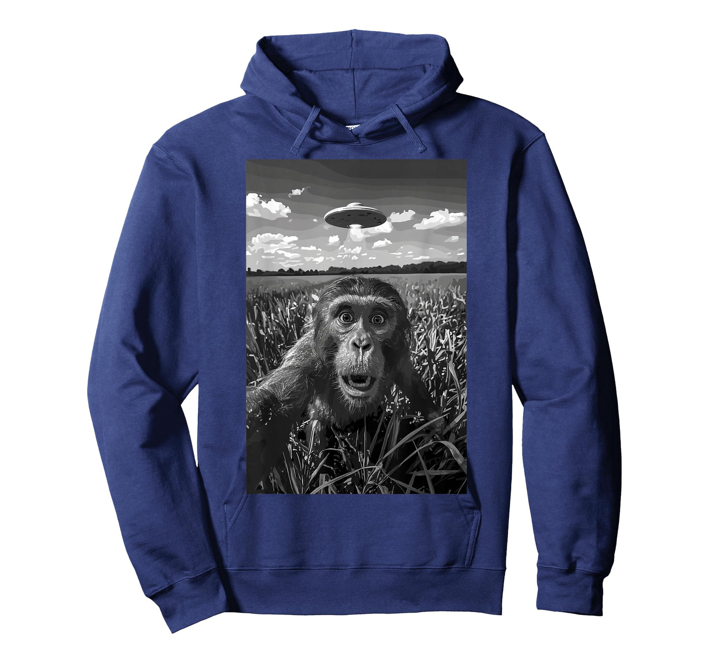 Ape Humor Chimpanzee UFO Gorilla Chimp Invasion Space T-Shirt