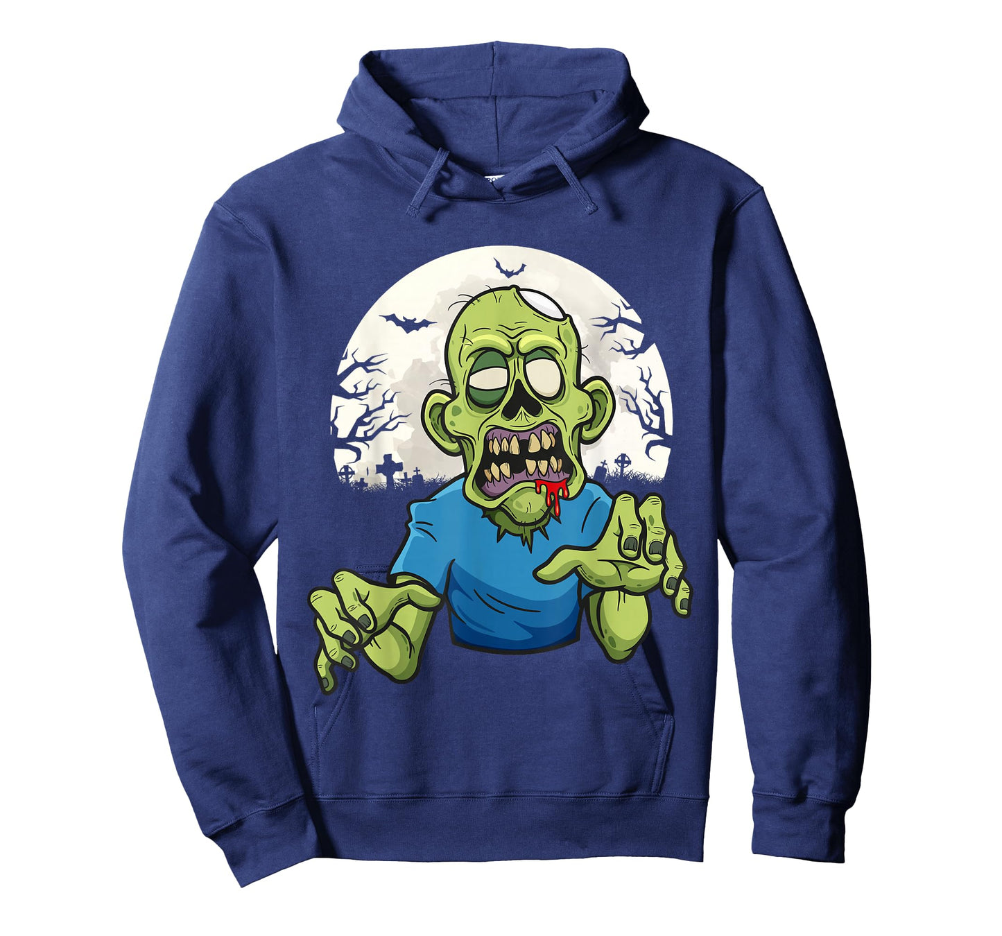 Scary Zombie Halloween Boys Kids Face Zombie T-Shirt