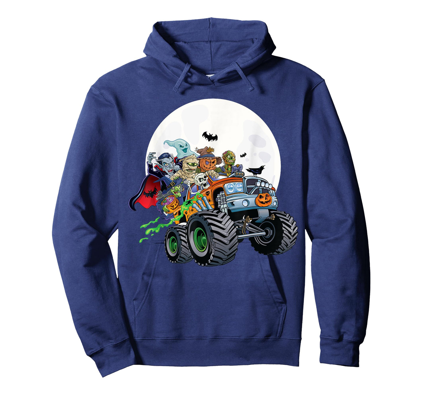 Halloween Skeleton Zombie Monster Truck Vampire Boys Kids T-Shirt