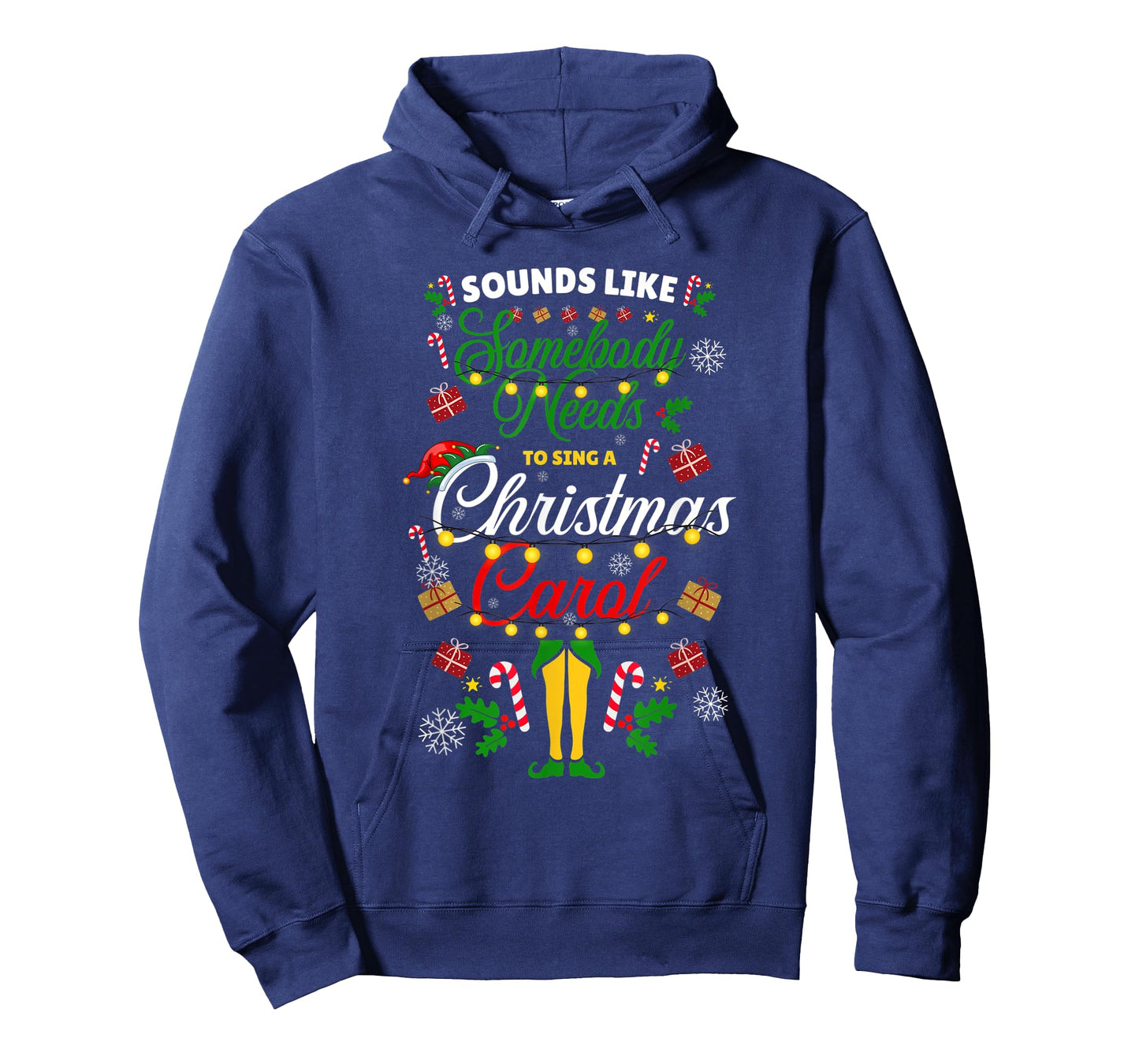 Funny Sounds Like Somebody Needs, Christmas Movie Elf Hat T-Shirt