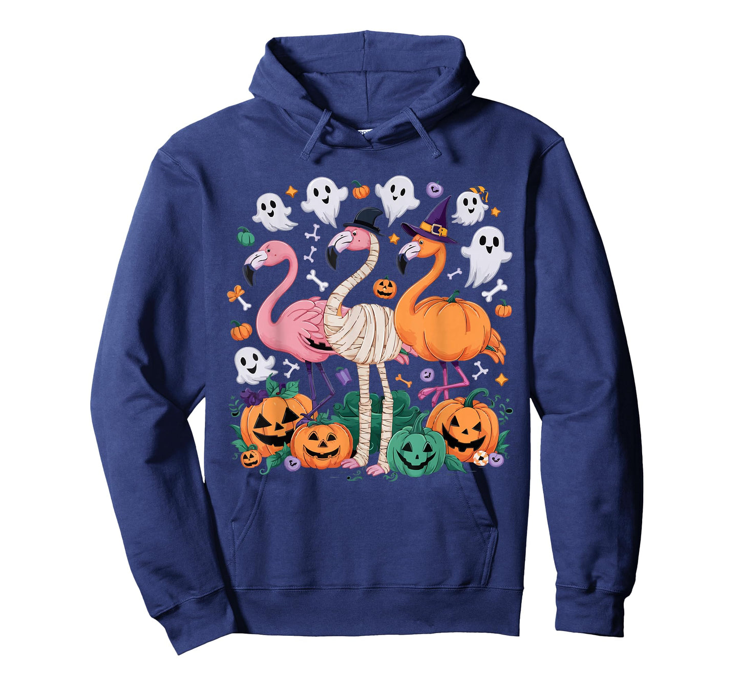 Flamingo Halloween Spooky Wading Bird Scary Trick Or Treat T-Shirt