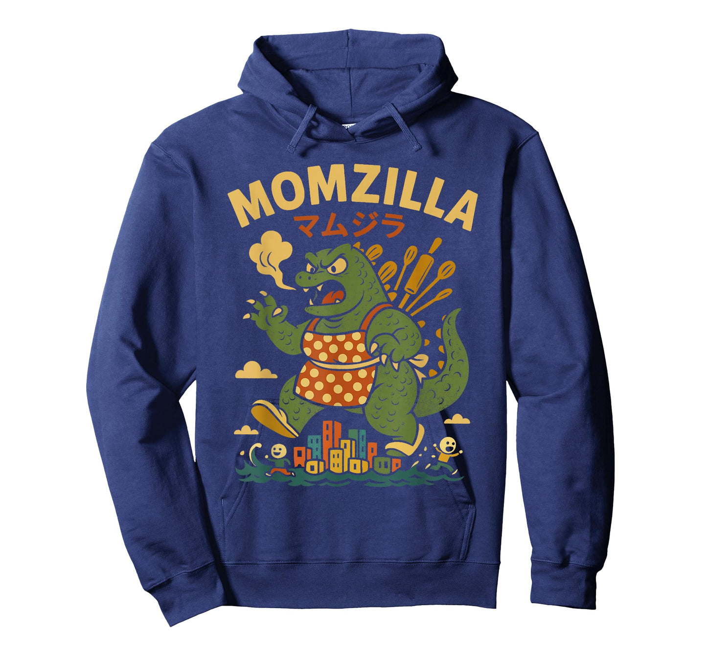 Momzilla Funny Kaiju Parody Retro Japanese Coffee Mom T-Shirt