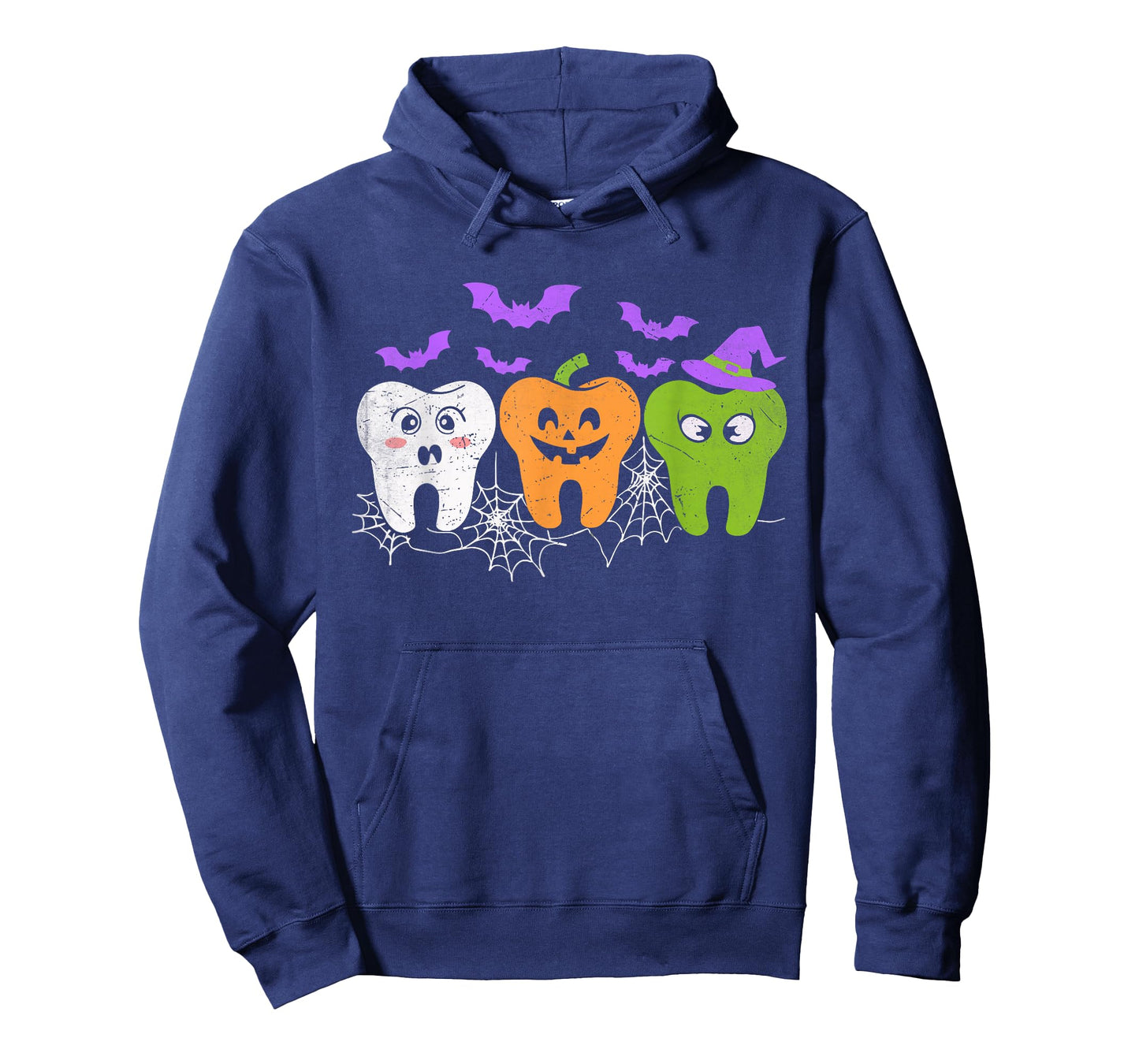 Teeth Ghost Pumpkin Witch Cute Dental Halloween Dentist T-Shirt