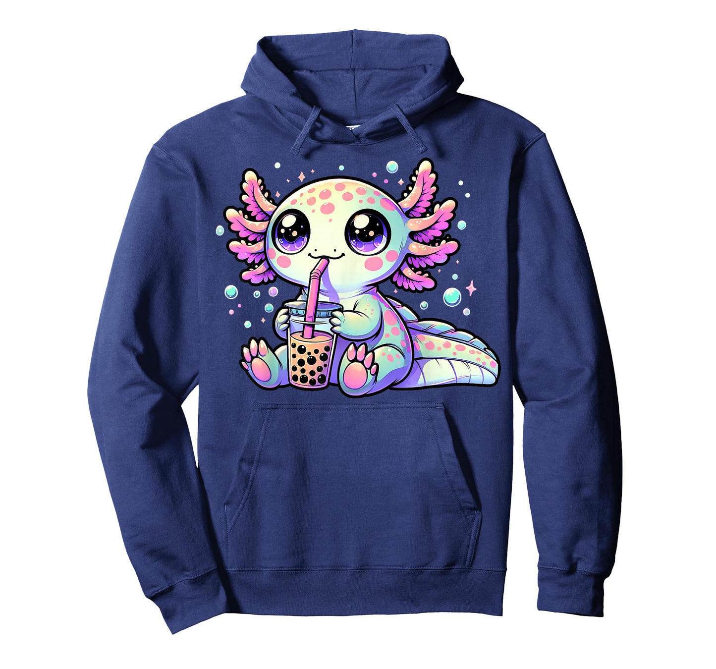 Axolotl Bubble Boba Tea Kawaii Anime Gifts Women, Men, Kids T-Shirt