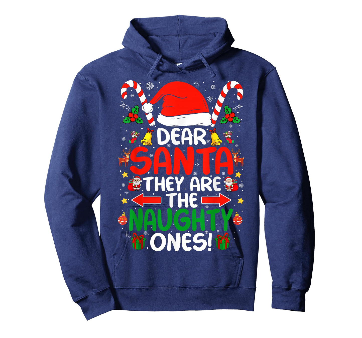 Dear Santa They are The Naughty Ones Funny Christmas T-Shirt