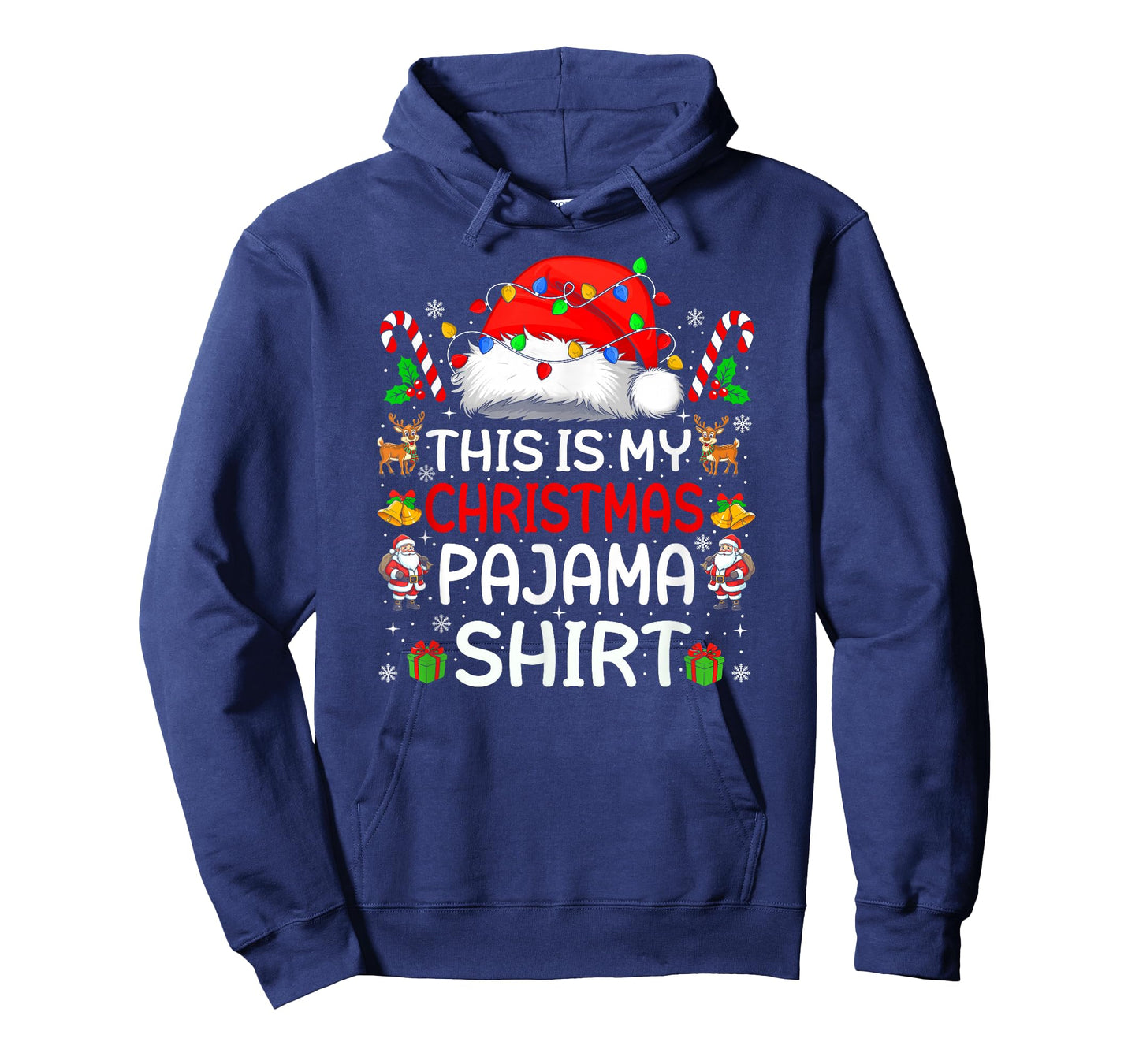 This is My Christmas Pajama Shirt Funny Xmas PJs Men Women T-Shirt