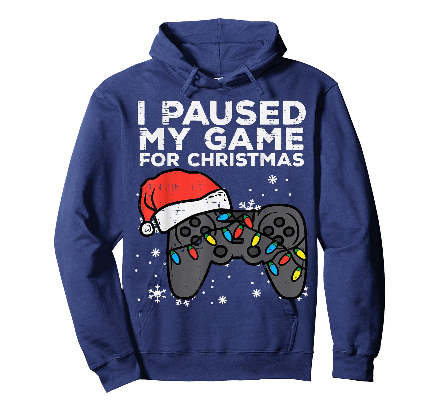 Paused My Game Christmas Gamer Xmas Men Boys Kids Youth Teen T-Shirt
