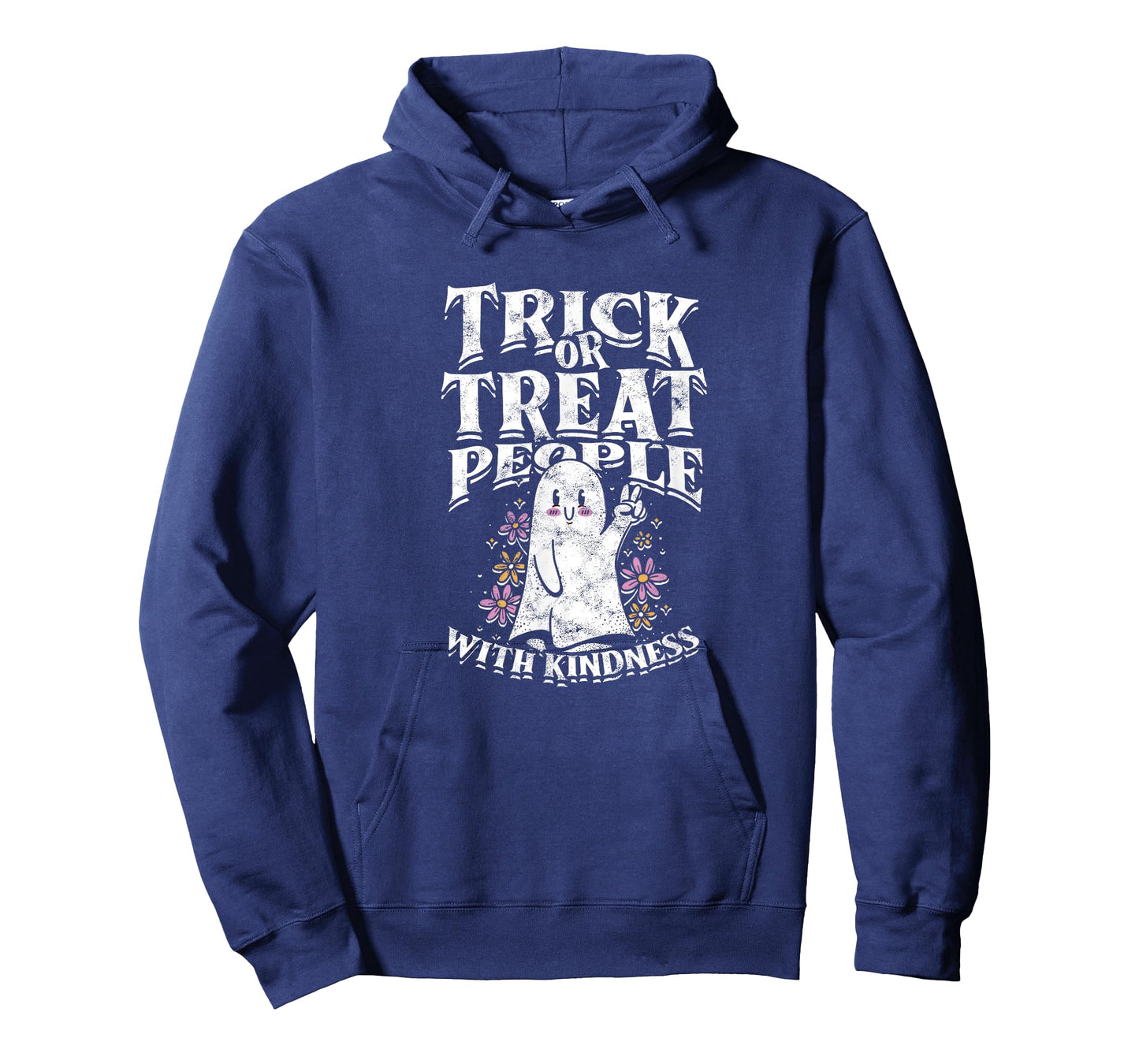 Trick or treat people with kindness - cute ghost halloween T-Shirt