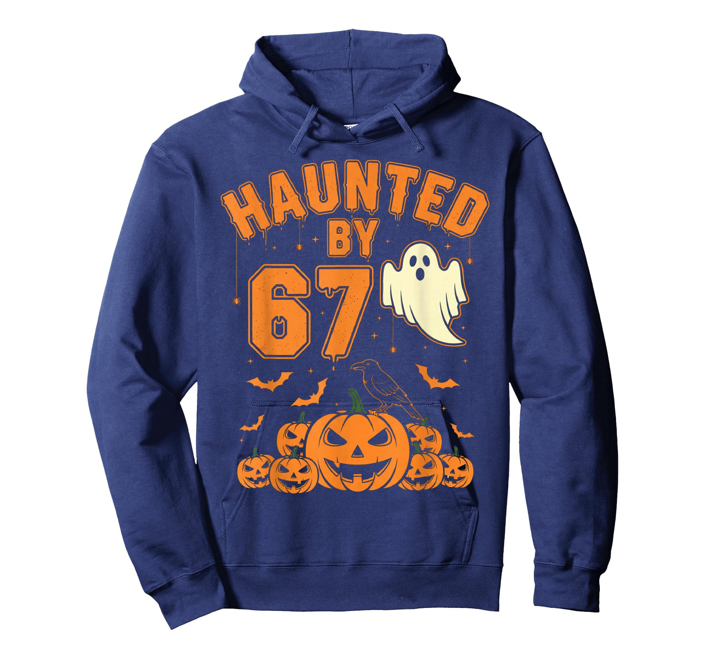 Haunted by 67 – Funny Ghost and Pumpkin Halloween Costume T-Shirt