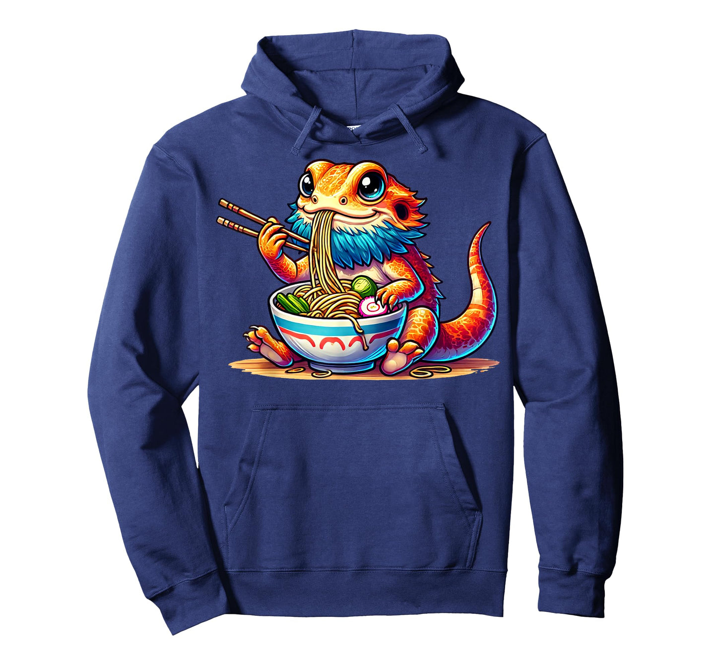 Bearded Dragon Eating Japanese Noodles Kawaii Ramen Bowl T-Shirt