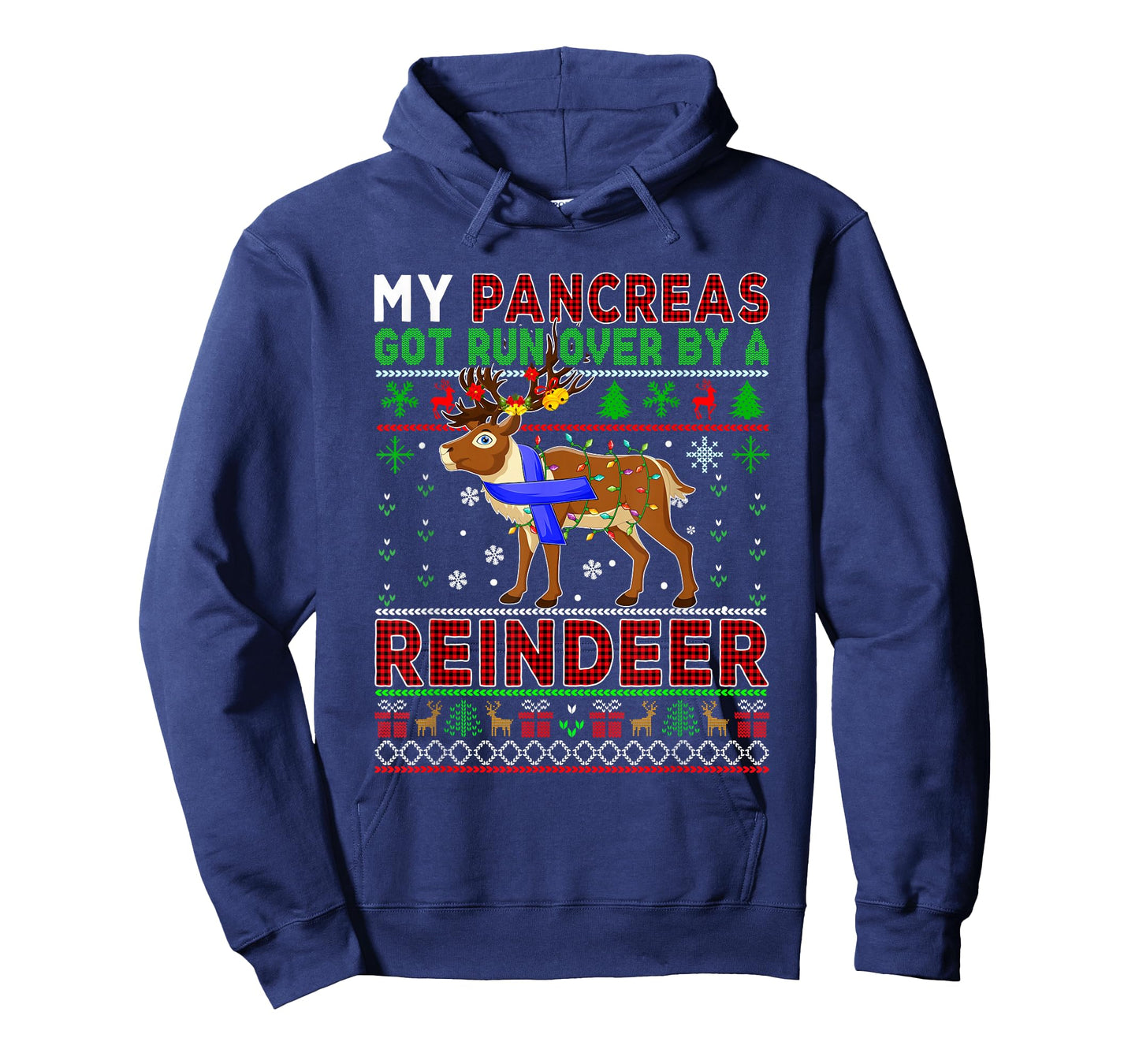 My Pancreas Got Run Over By A Reindeer Xmas Sweater Diabetes T-Shirt