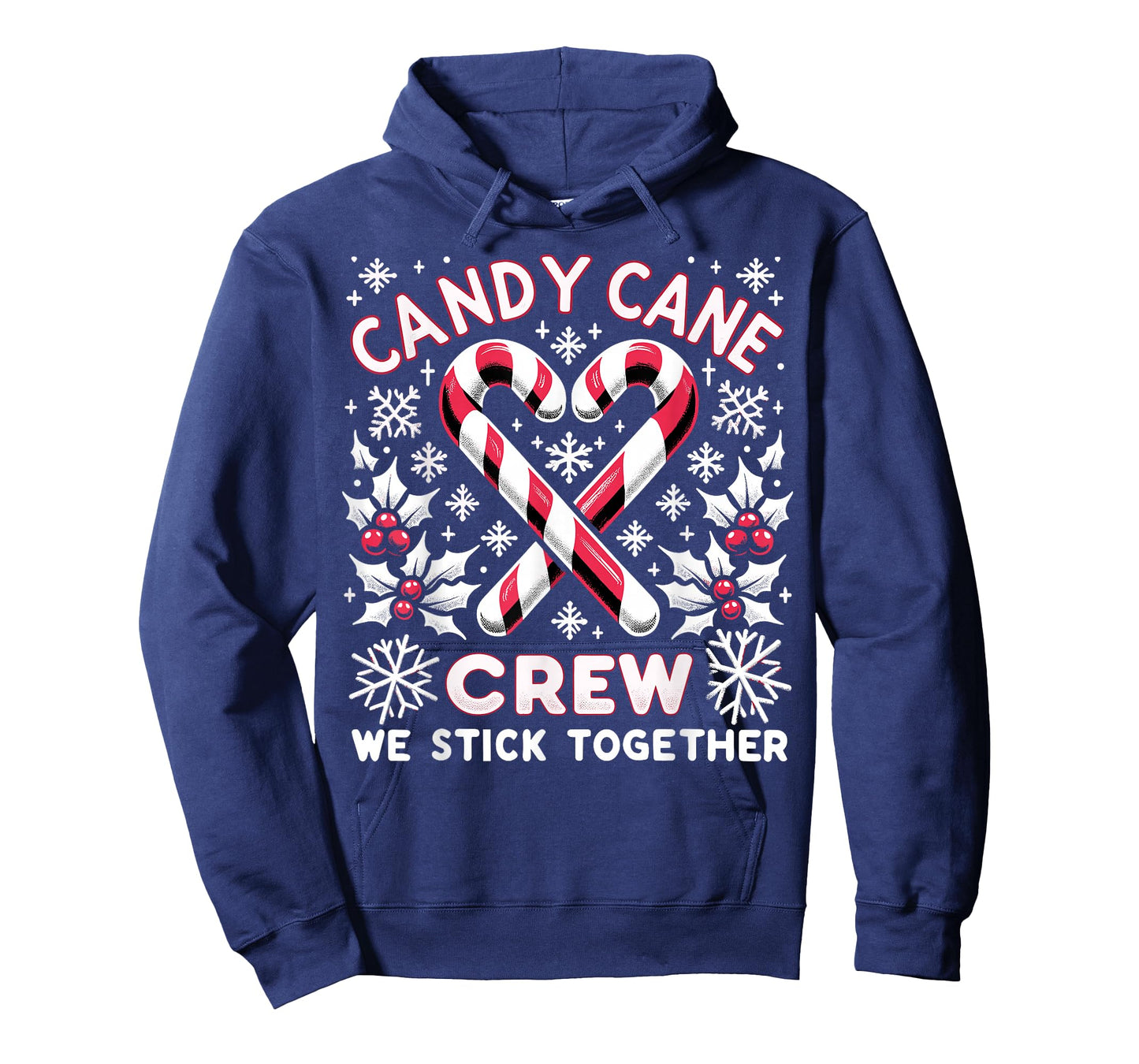 Candy Cane Crew We Stick Together Christmas Xmas T-Shirt