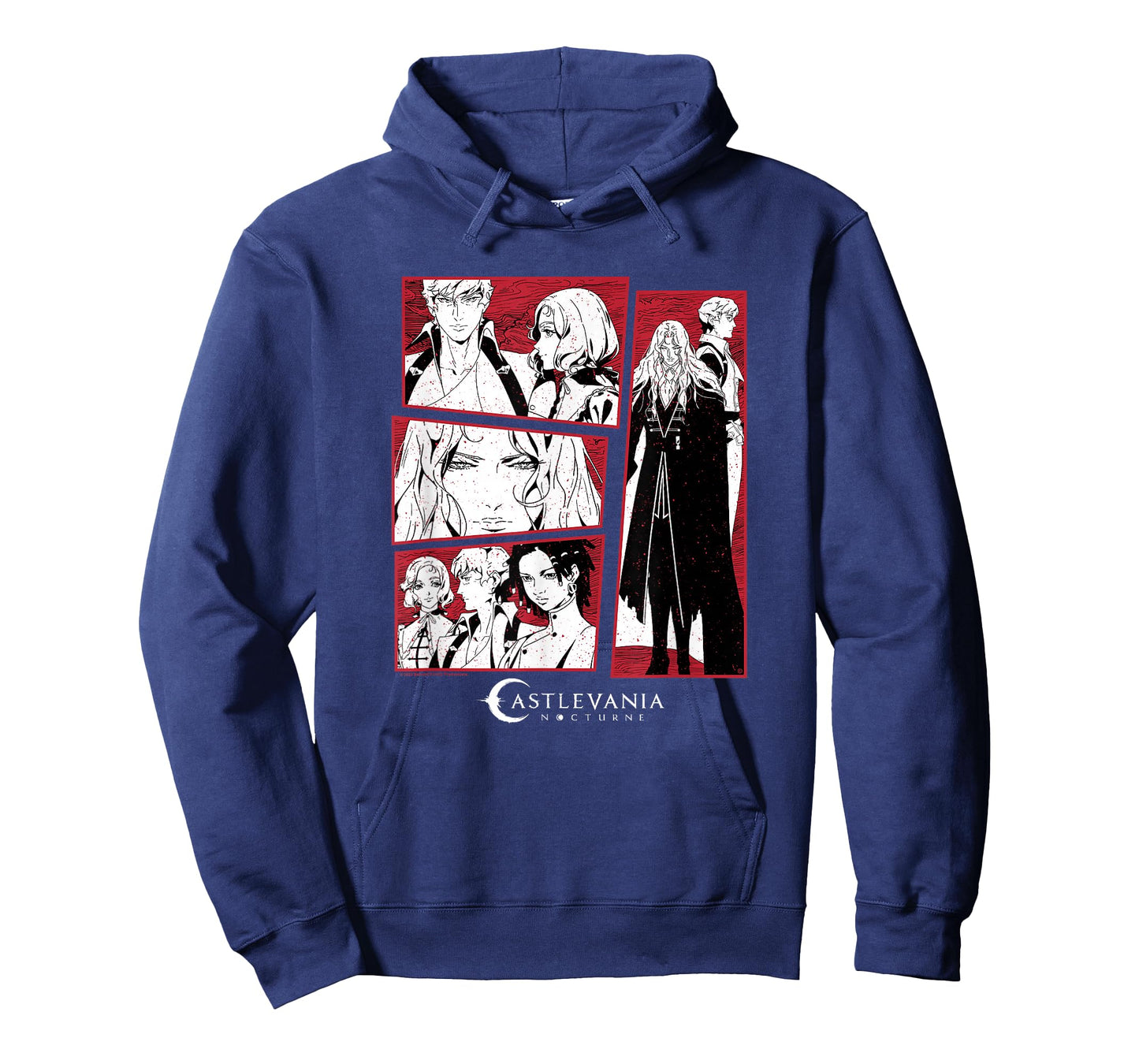 Castlevania: Nocturne Main Characters Blood Stained Panels T-Shirt