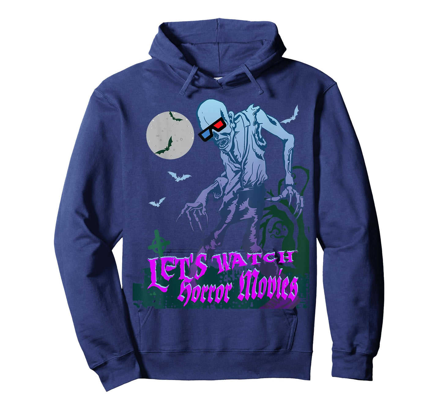 Lets Watch Horror Movies Scary Zombie Halloween T-Shirt