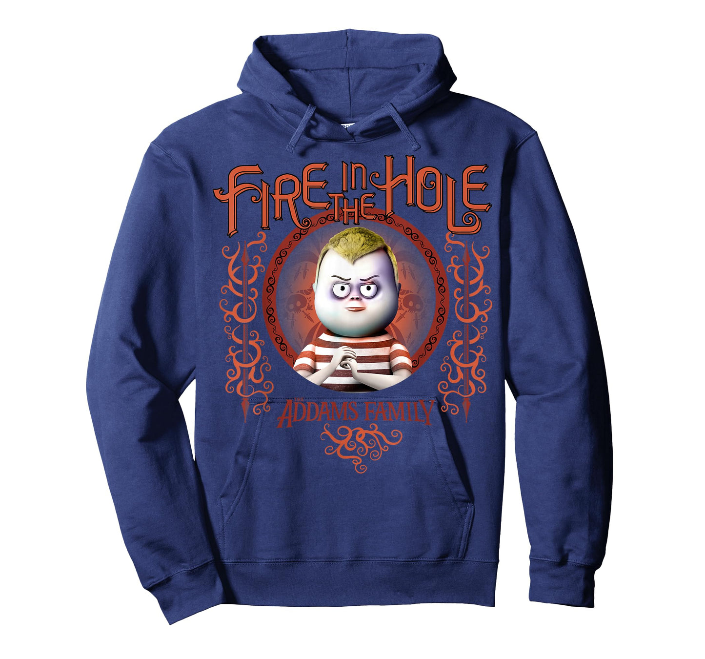 Addams Family Pugsley Addams Fire in The Hole Portrait T-Shirt Small