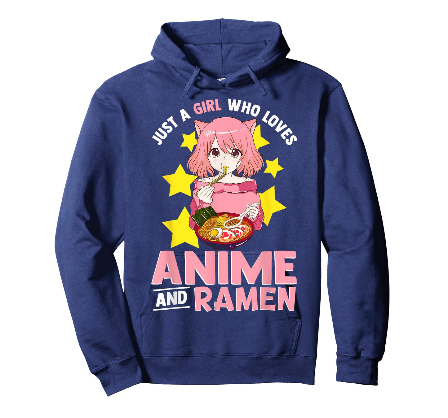 Just A Girl Who Loves Anime and Ramen Bowl Japanese Noodles,Short Sleeve T-Shirt