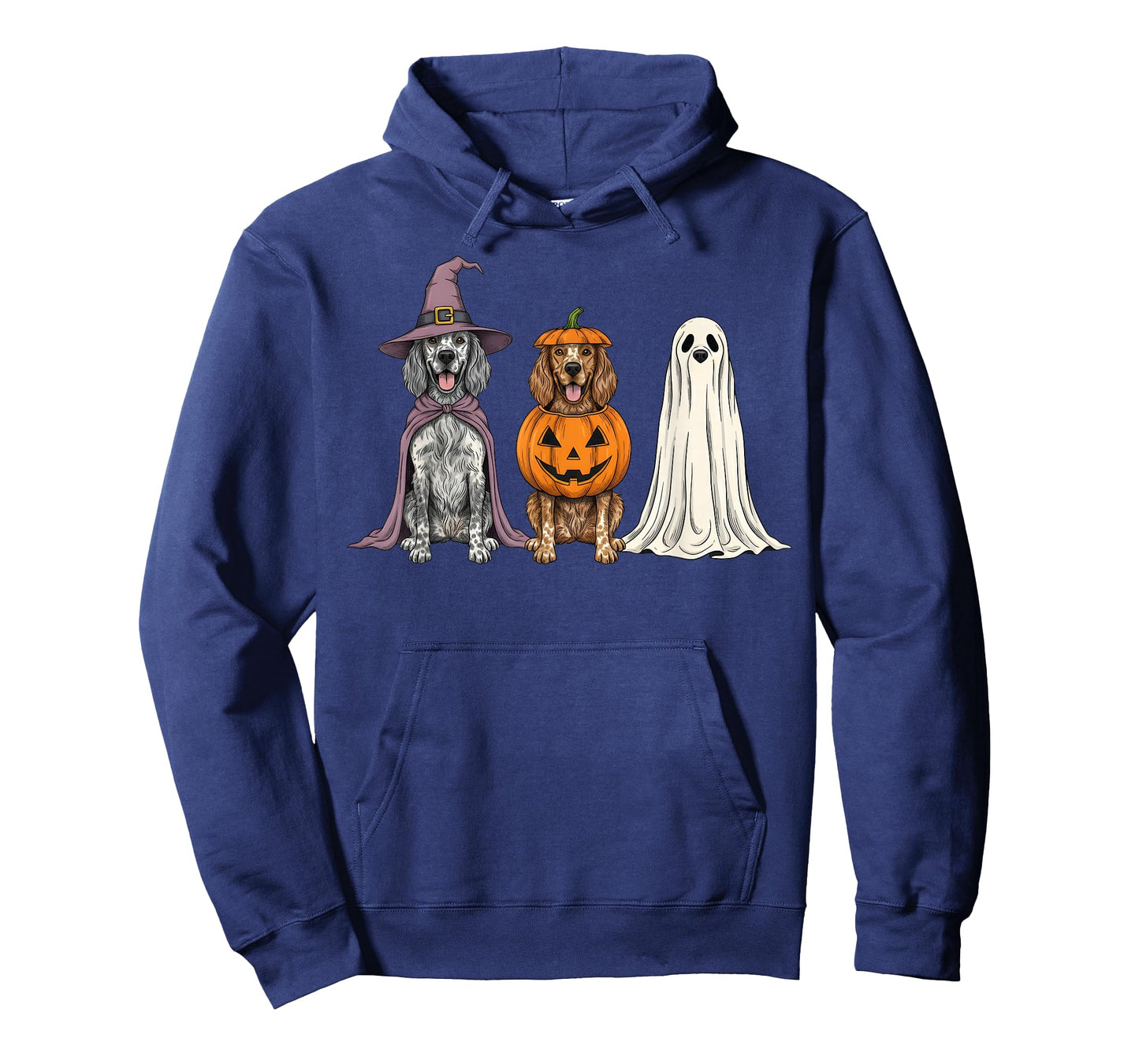 Spooky Ghost English Setter Pumpkin Halloween Dog Lover T-Shirt