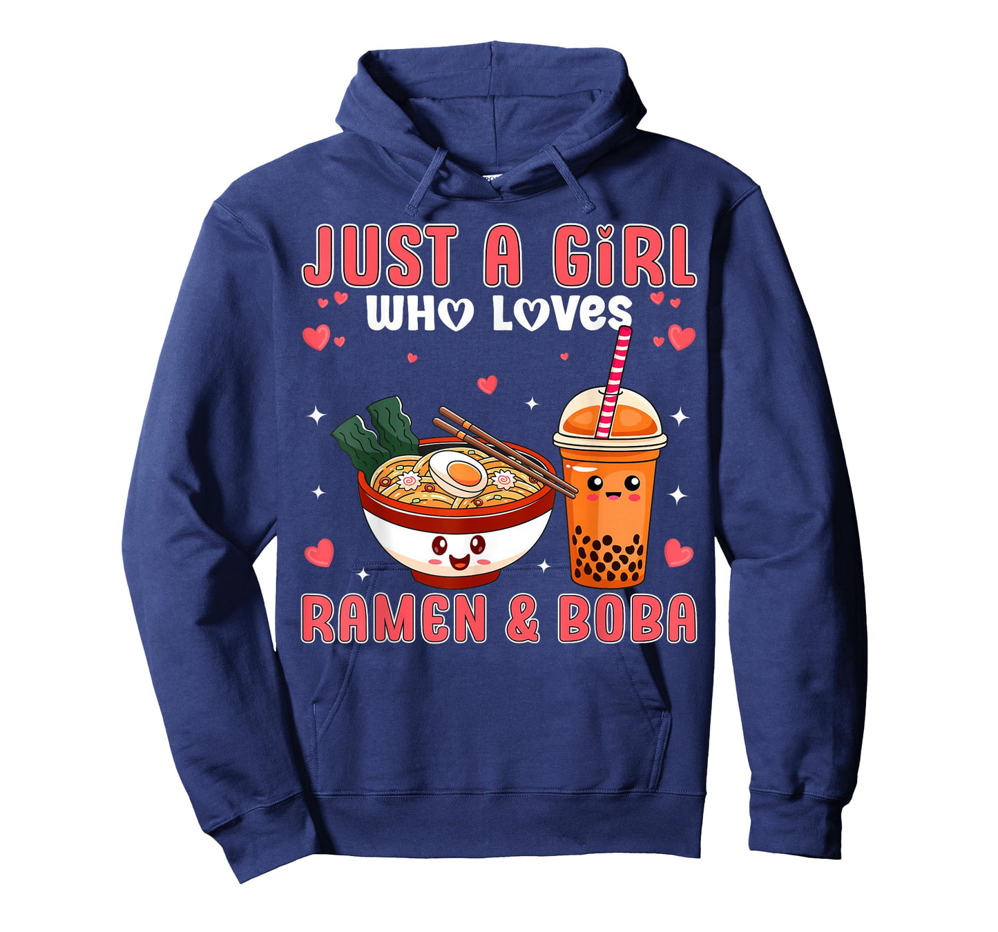 Cute Just a Girl Who Loves Ramen And Boba Japan Bubble Tea T-Shirt