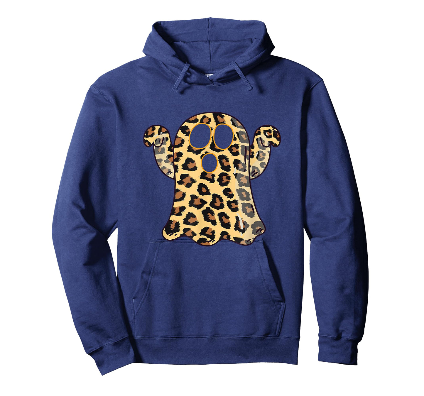 Ghost Boo Leopard Print Halloween Women Girls boys Kids T-Shirt