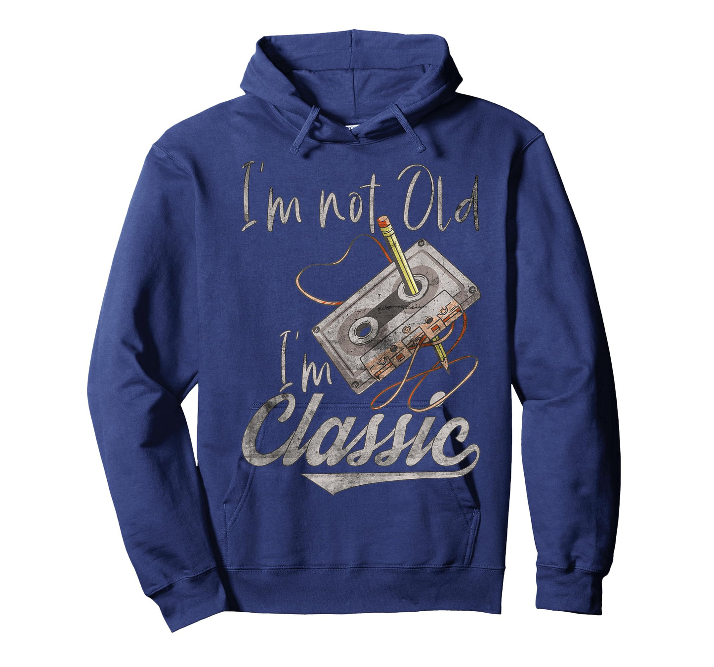 I'm Not Old I'm Classic Cassette Tape Pencil Retro Vintage T-Shirt