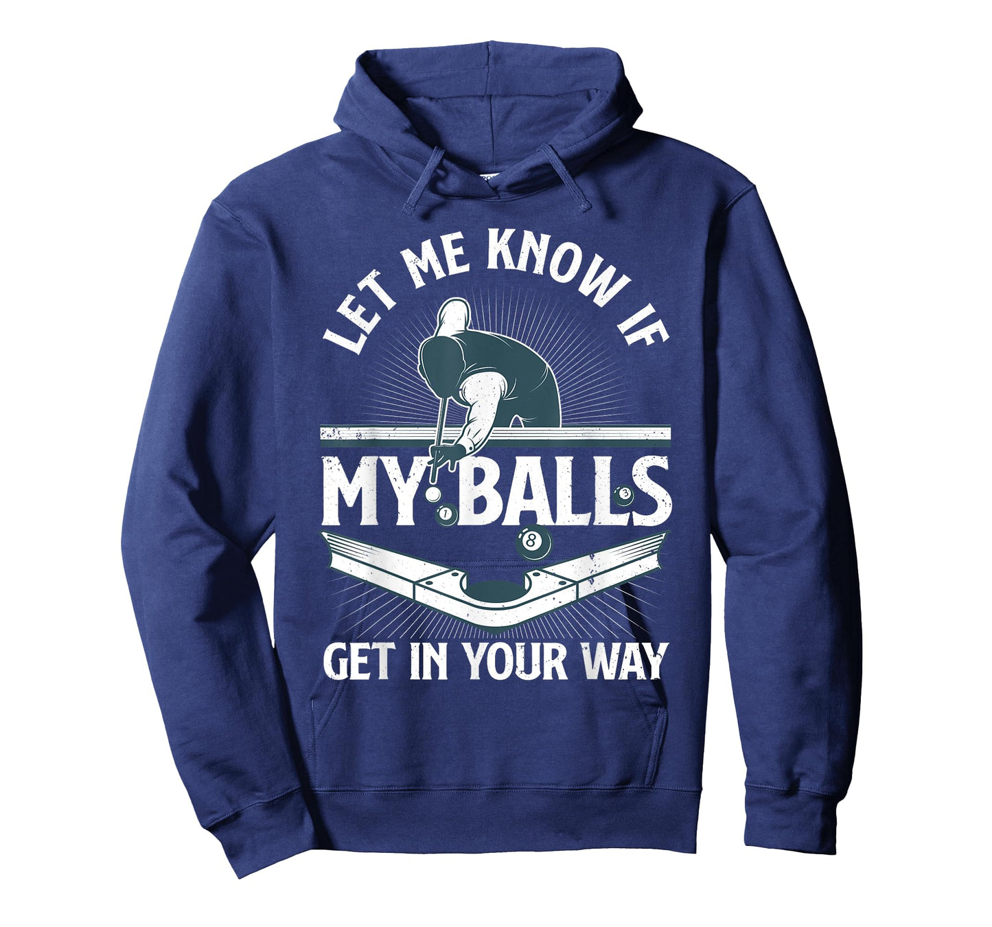 Funny Billiards Design For Men Women Billiard Pool Player T-Shirt
