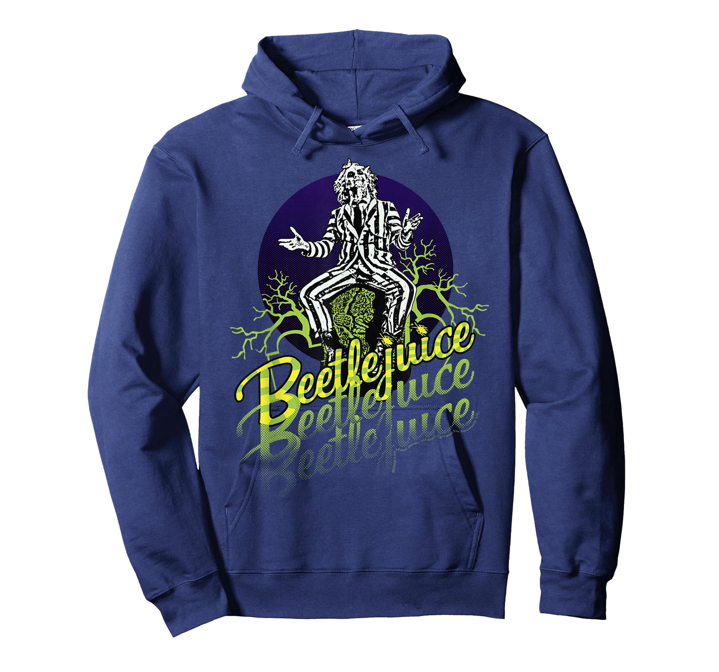 Beetlejuice Three Times Text Portrait T-Shirt