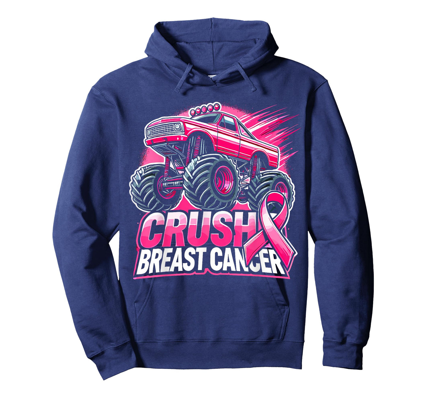 Monster Truck Pink Breast Cancer Awareness T-Shirt