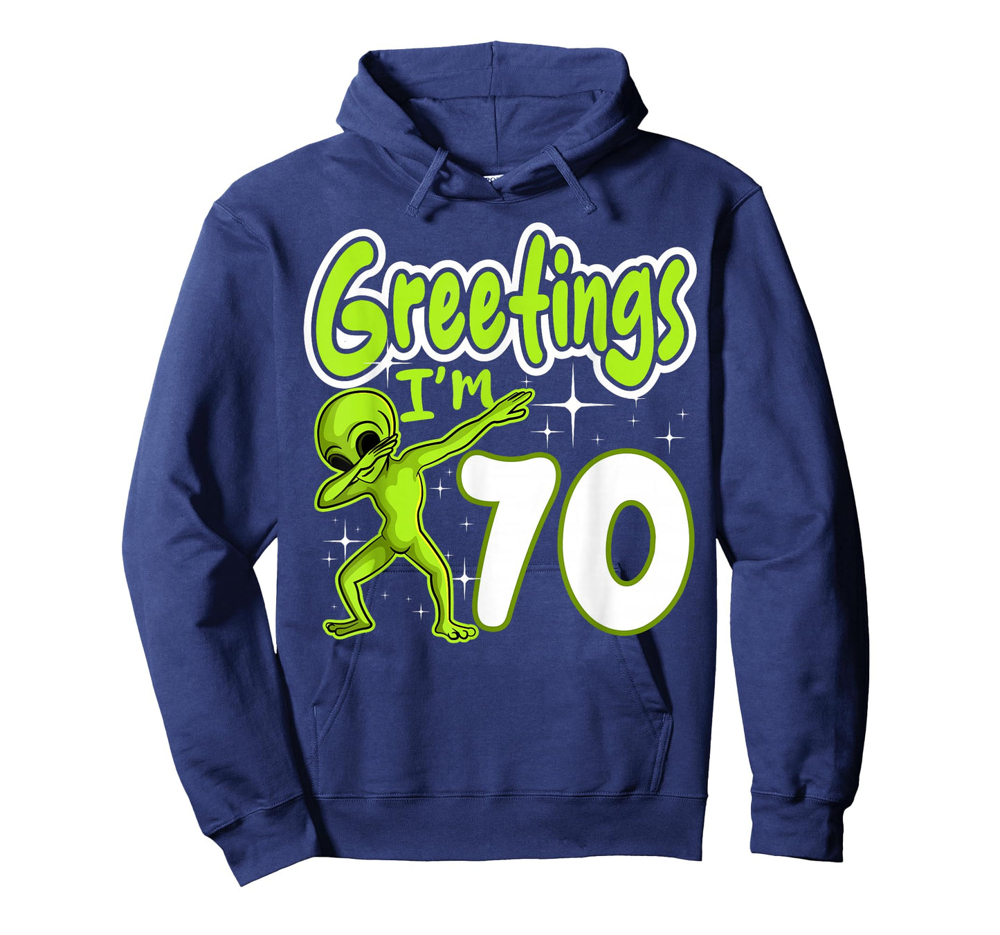 Alien 70th Birthday Dubbing Party Space Galaxy Traveler UFO T-Shirt