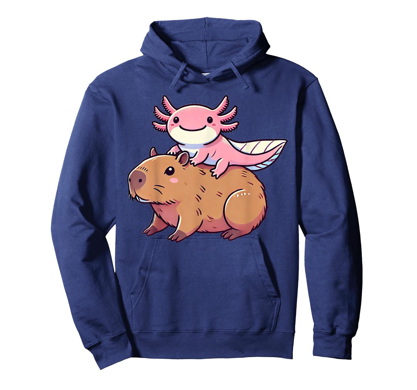 Kawaii Axolotl Capybara T-Shirt