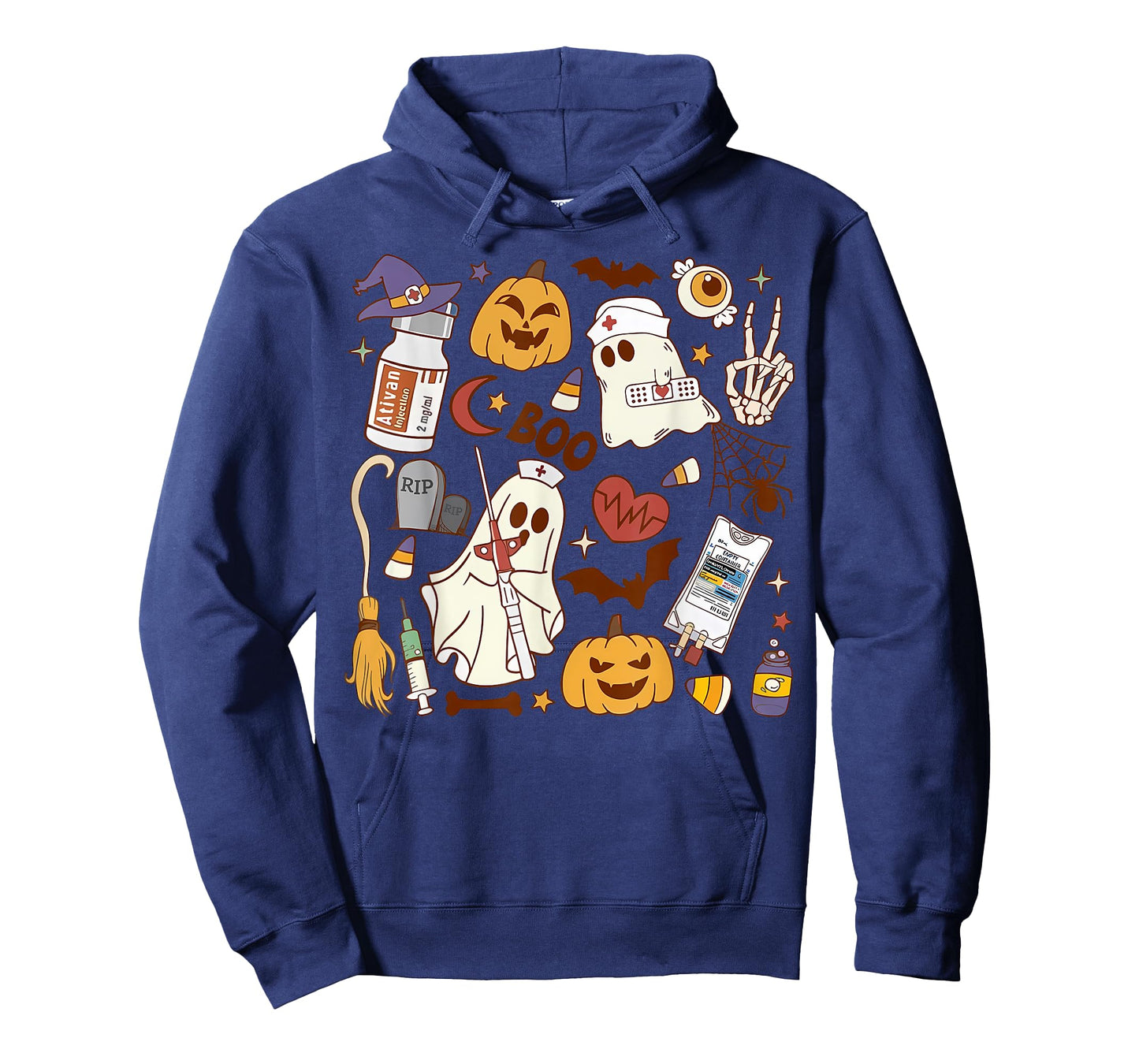 Cardiology Nurse Boo Crew Spooky Cardiac Nursing Halloween T-Shirt