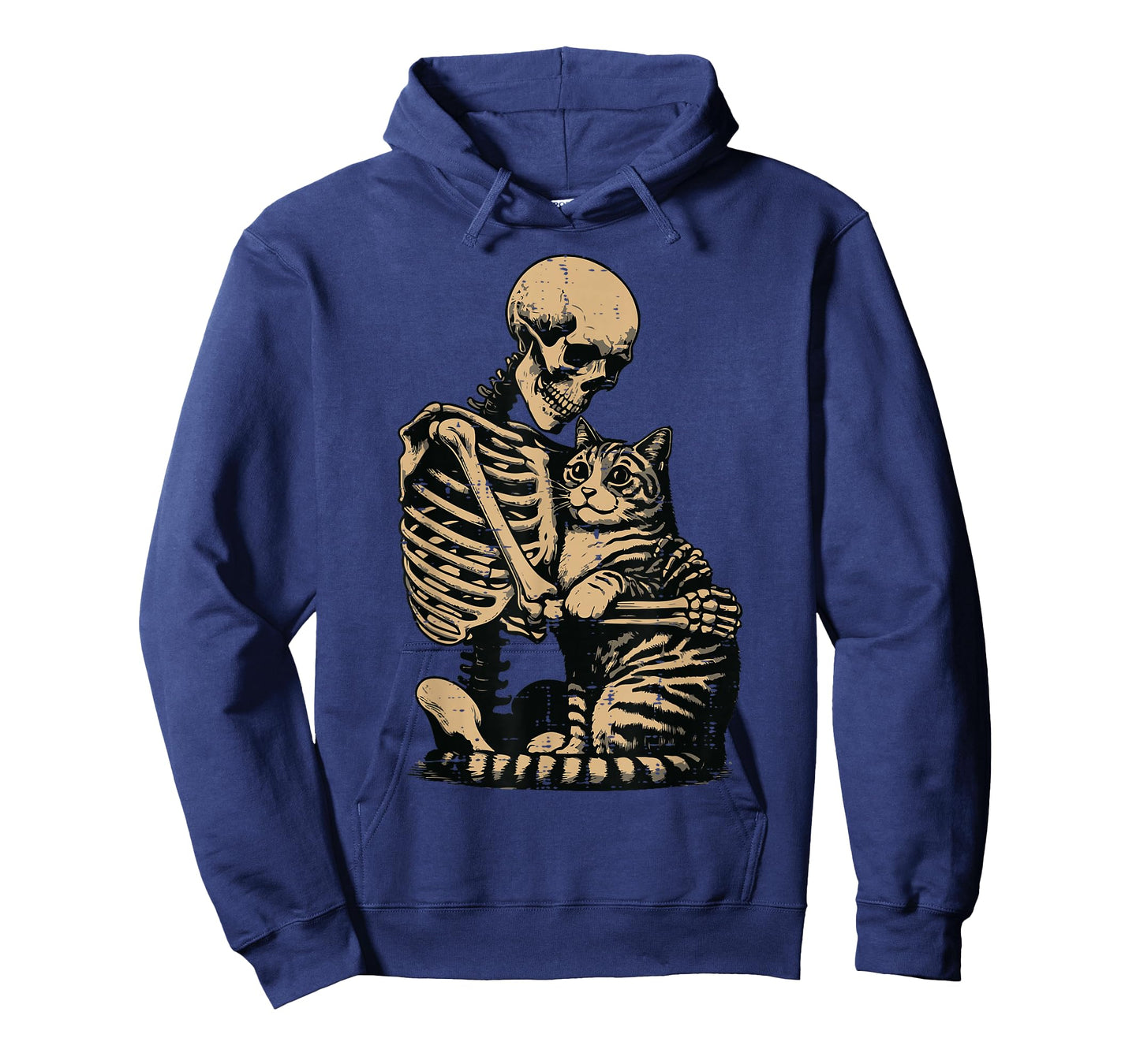 Halloween Skeleton Hugging Cat Scary Costume Men Women Kids T-Shirt