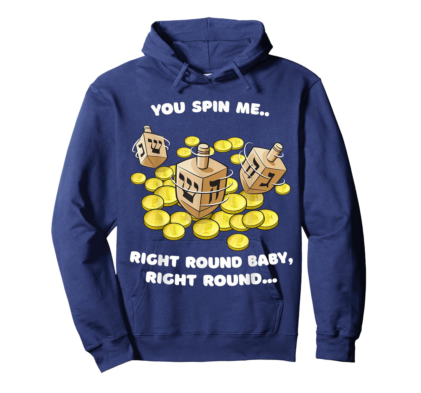 Funny Jewish Tshirt Dreidel Spin Me Round Cute Hanukkah T-Shirt