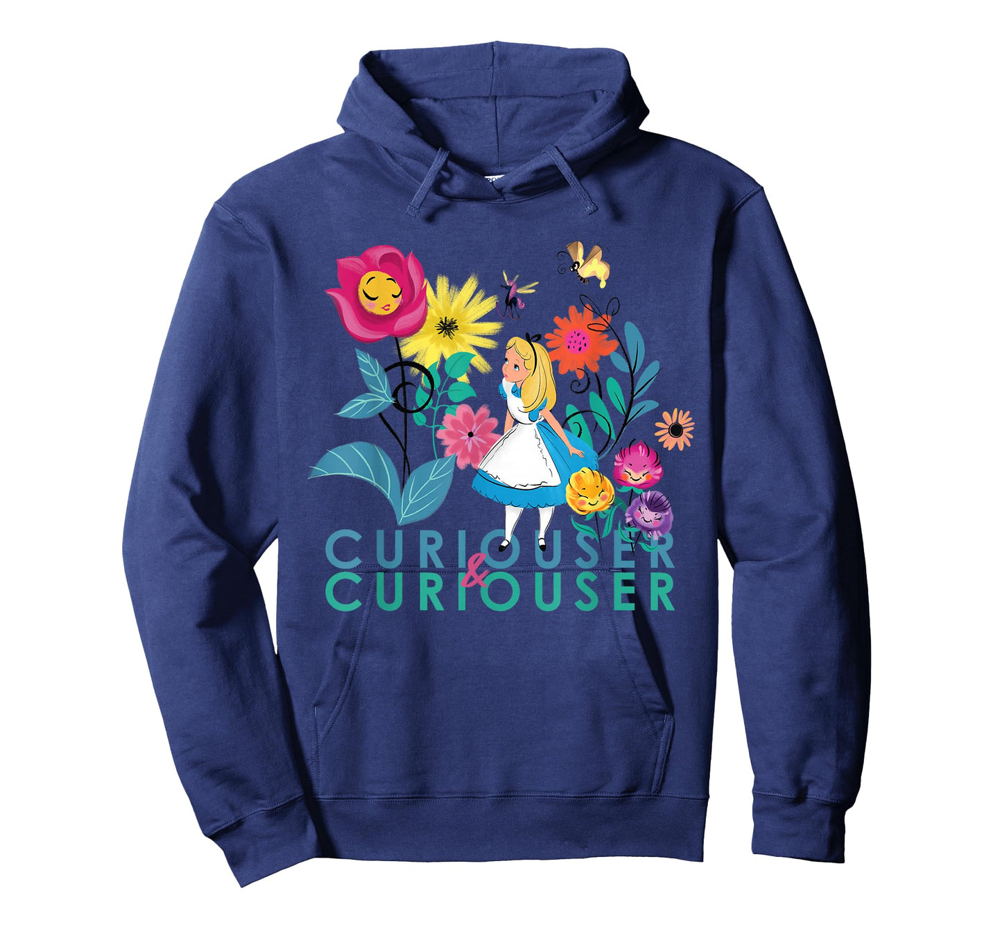 Disney Alice in Wonderland Curiouser & Curiouser T-Shirt Small