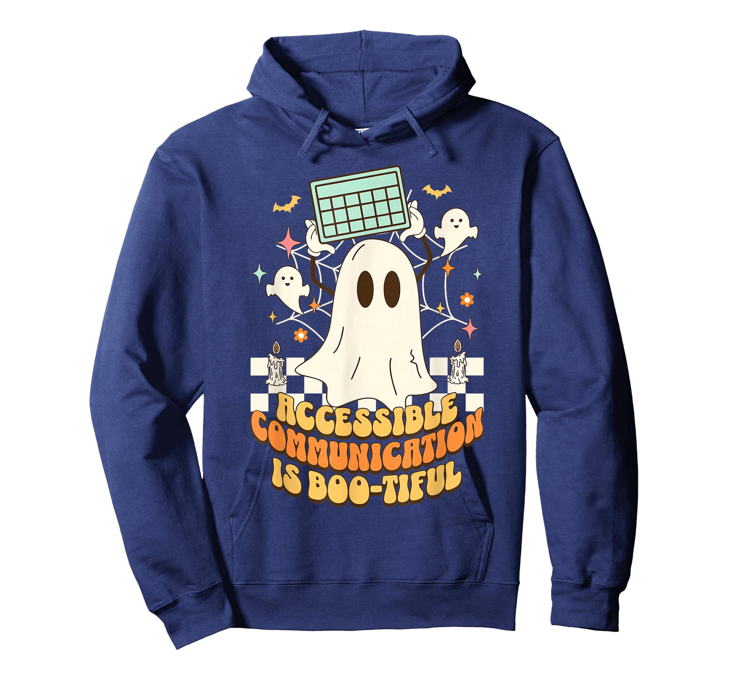 Halloween Accessible Communication Ghost AAC Awareness SLP T-Shirt