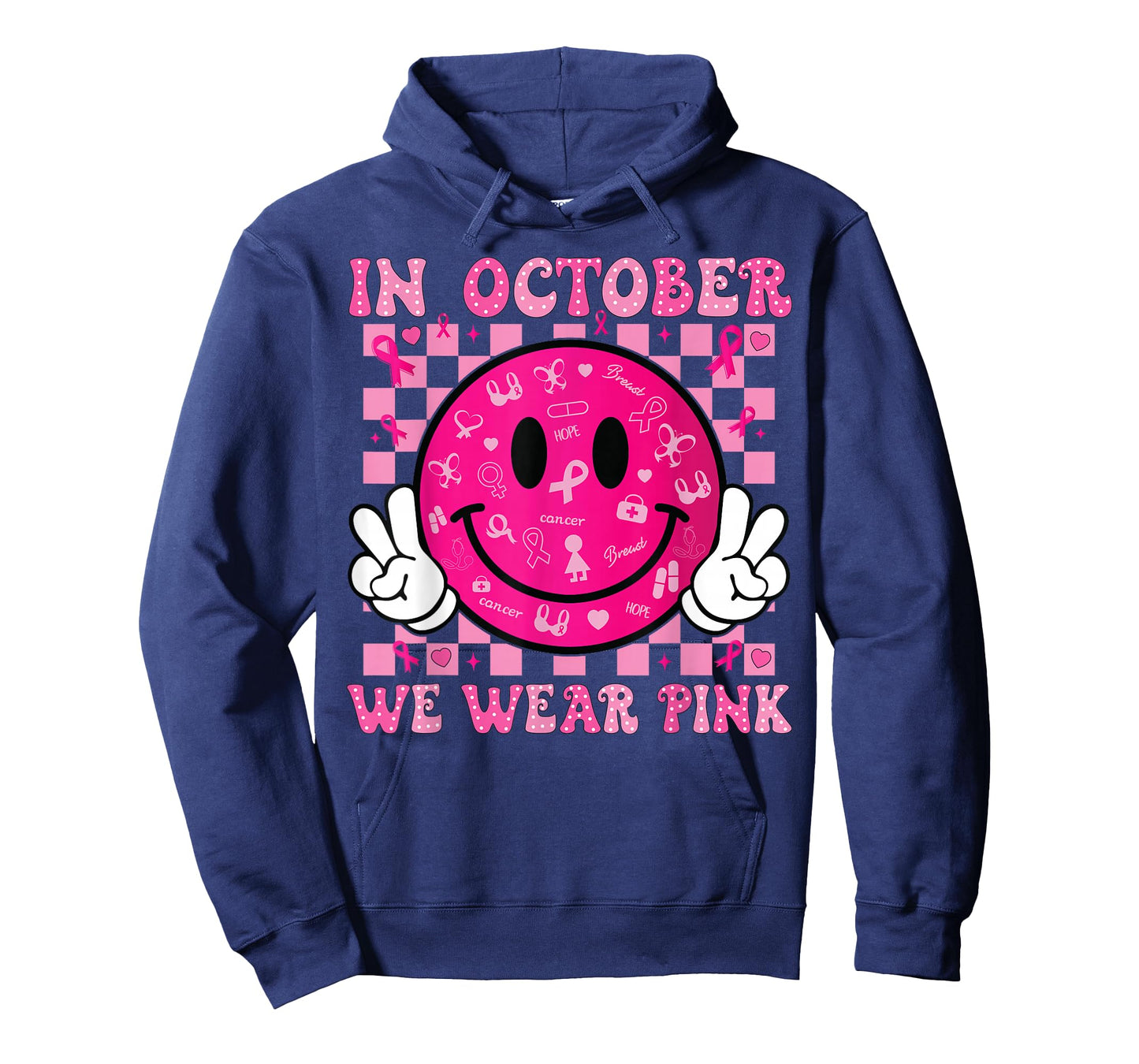 In October We Wear Pink Breast Cancer Awareness Halloween T-Shirt