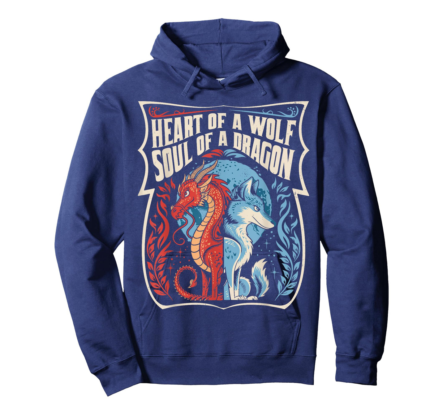 Heart Of A Wolf Soul Of A Dragon Lover Warrior Men Women T-Shirt