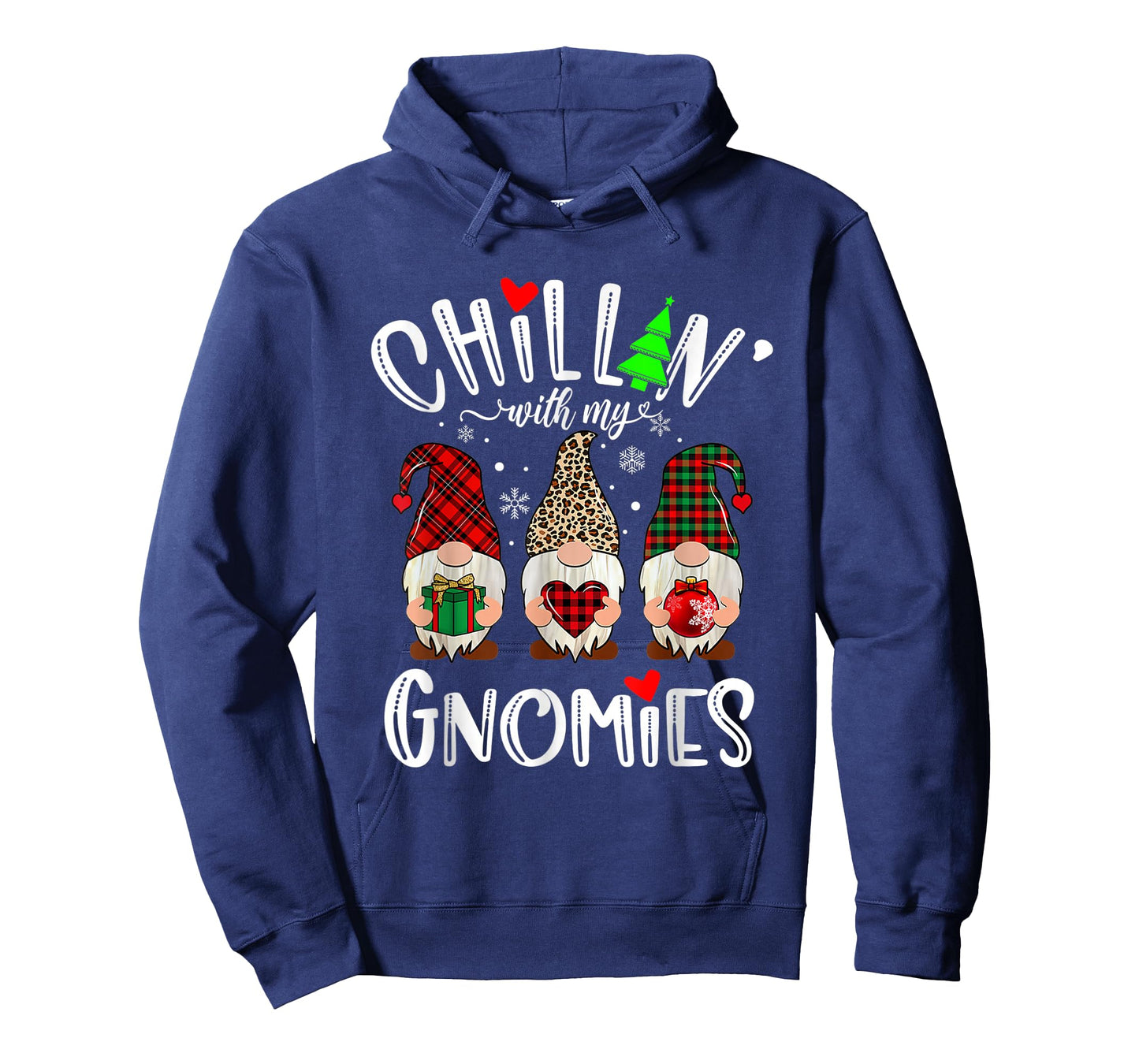 Chillin With My Gnomies Christmas Gnome Family Matching Xmas T-Shirt